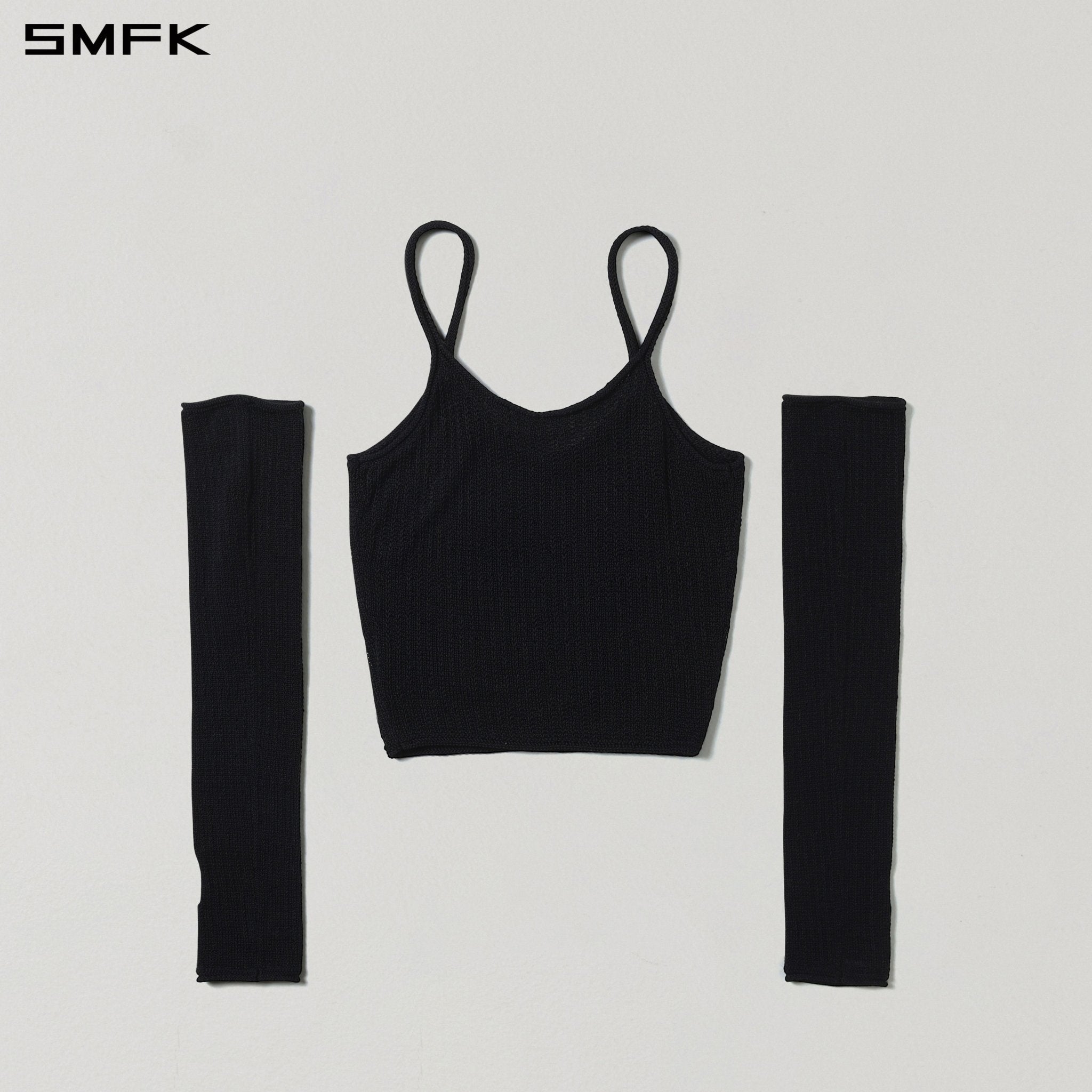 SMFK Myth Siren Cruise Knit Camisole Suit in Black | MADAX