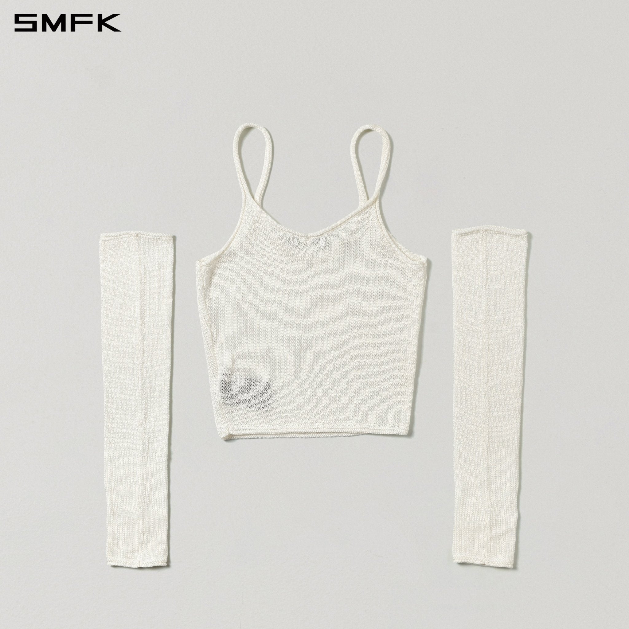 SMFK Myth Siren Cruise Knit Camisole Suit in White | MADAX