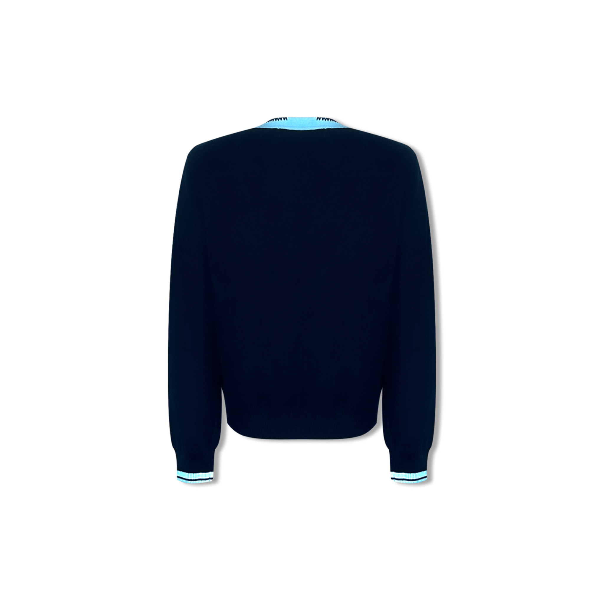 AIMME SPARROW Navy Blue Cute Hanging Knitted Cardigan | MADAX