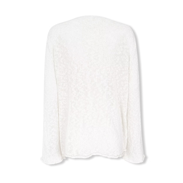 NOT FOR US New Pendant Cardigan in White | MADAX