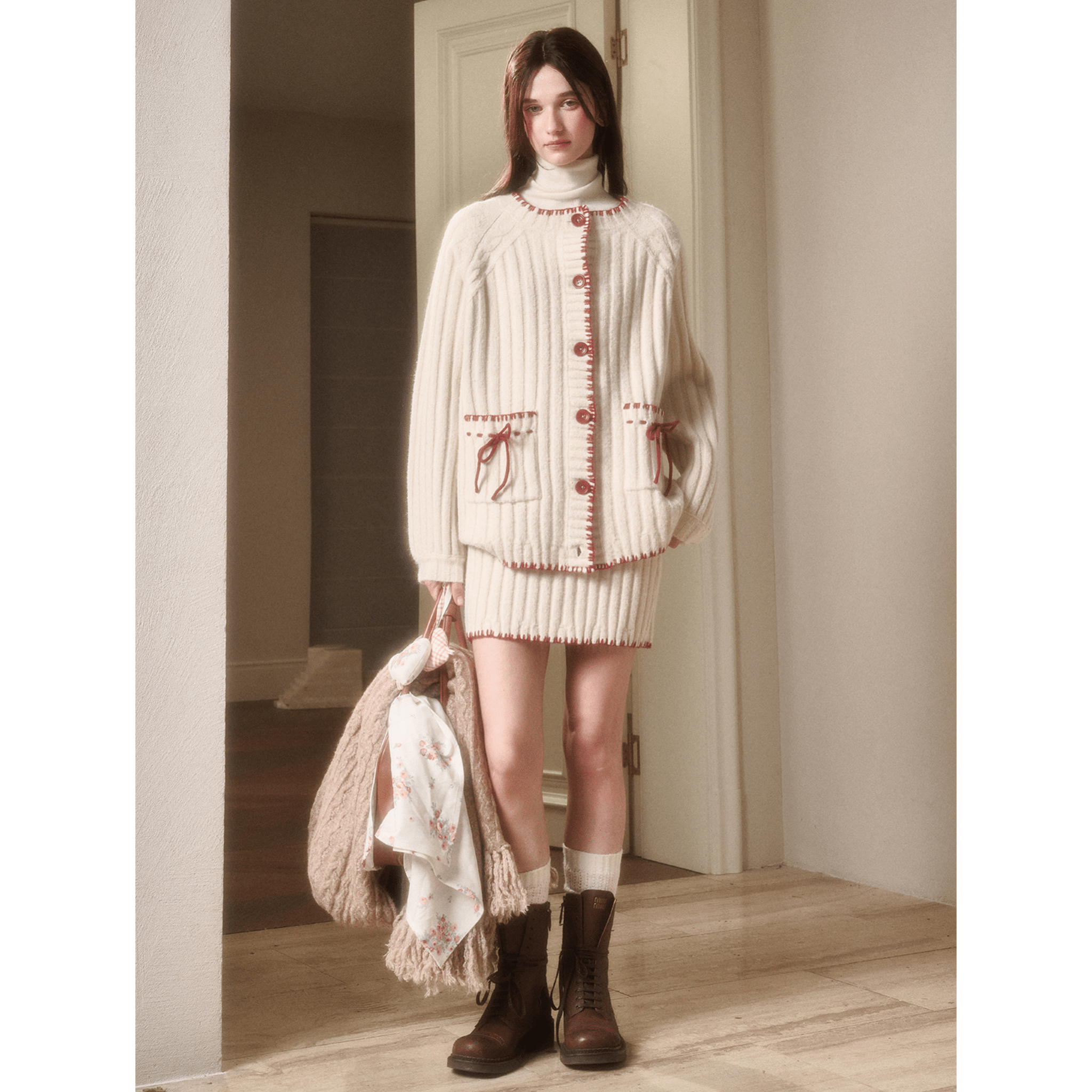 Group of Universe "North Latitude" Skirt in White | MADAX