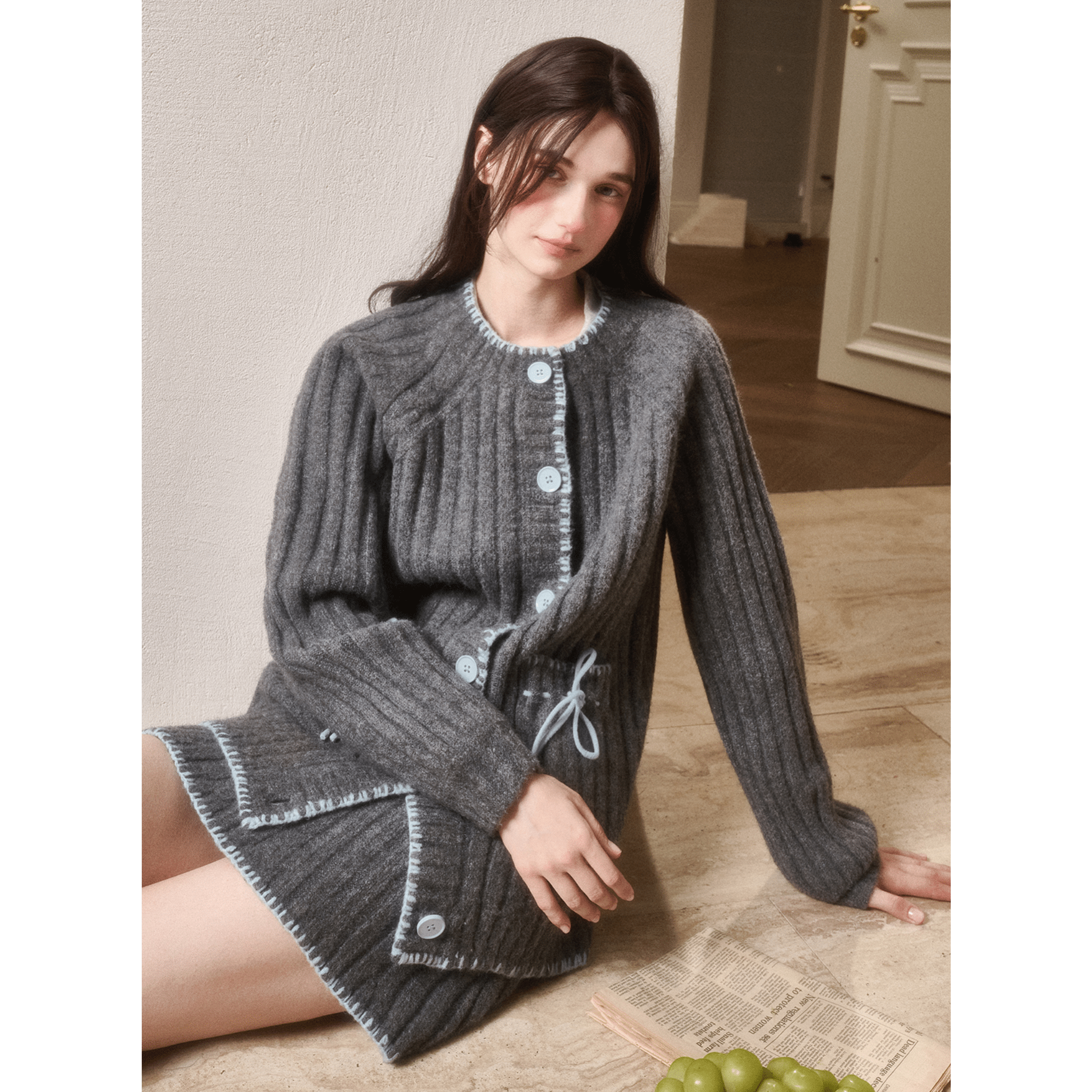 Group of Universe "North Latitude Wool" Sweater in Gray | MADAX