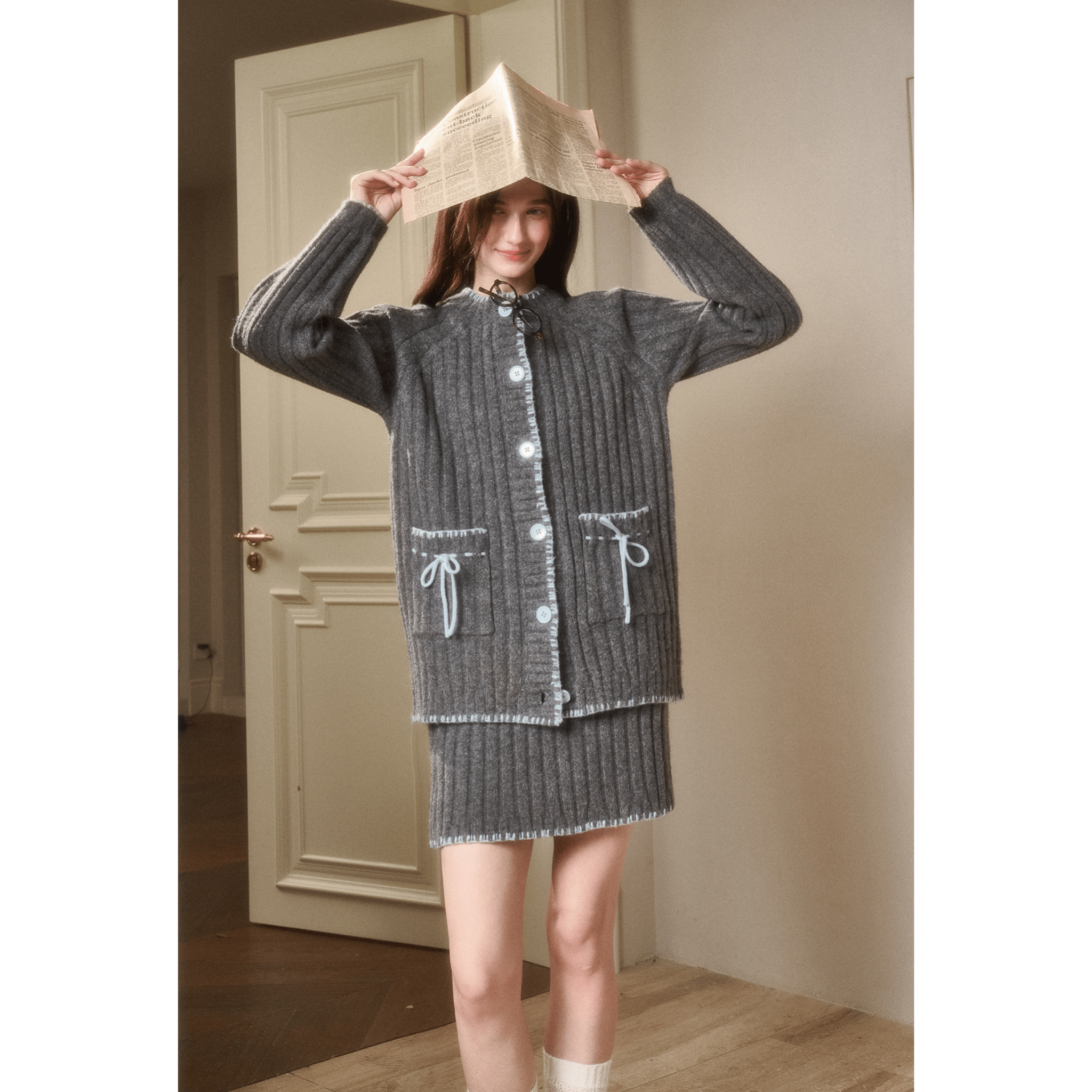 Group of Universe "North Latitude Wool" Sweater in Gray | MADAX