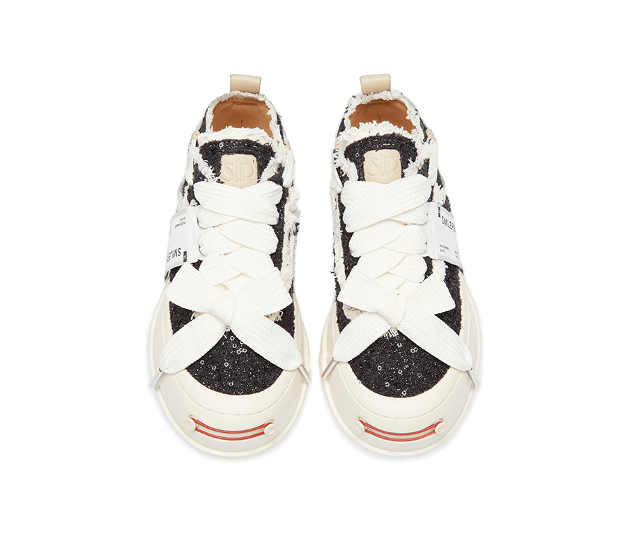 SMILEREPUBLIC Obsidian Low - top Interchangeable Open - mouthed Platform Shoes | MADAX