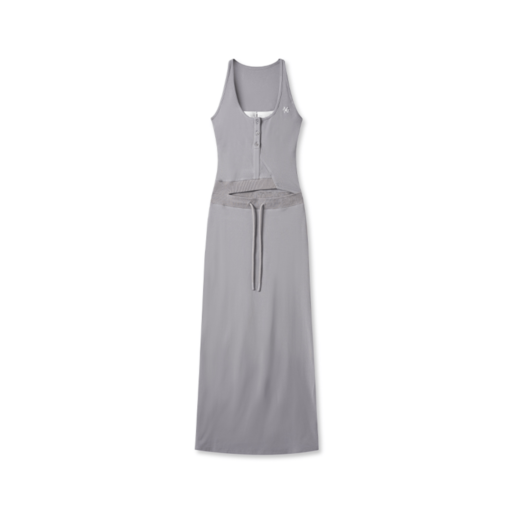 NAWS Obsidian Strapless Dress in Gray | MADAX