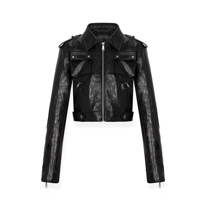 NAWS Oil Waxed Leather Jacket | MADAX