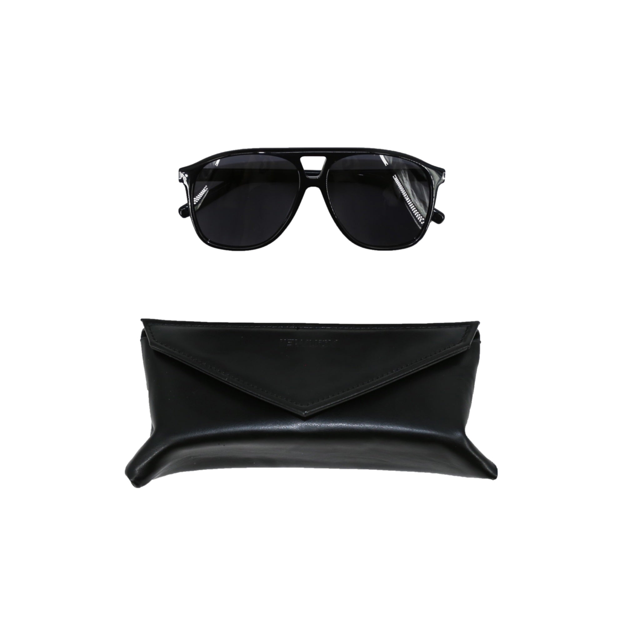 ilEWUOY Old Money Style Black Sunglasses | MADA IN CHINA