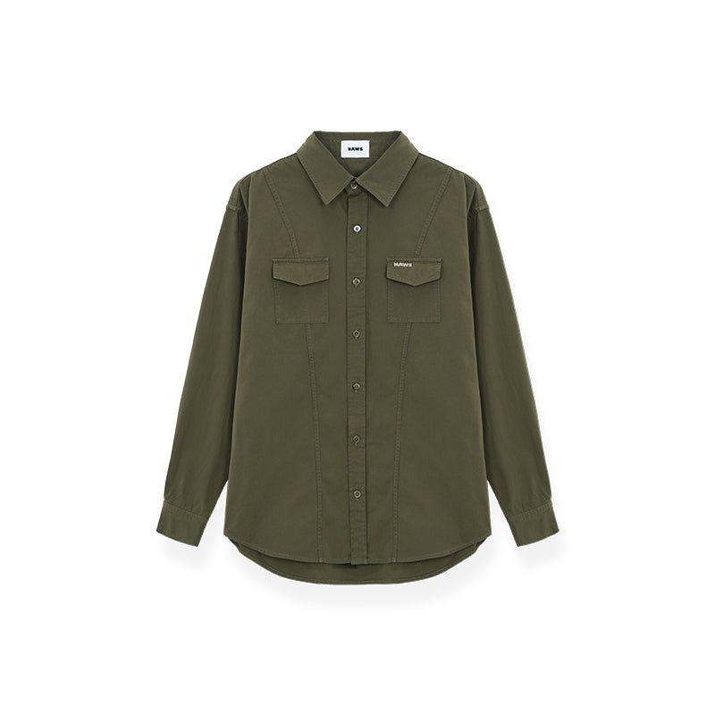 NAWS Olive Classic Washed Shirt | MADAX