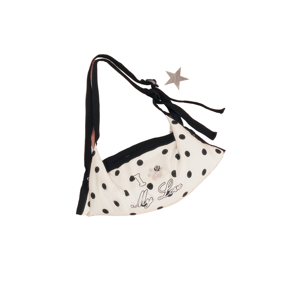 CHAOSCHAOS One - shoulder Crossbody Dual - use Puffy Pillow Bag In Polka Dot | MADAX