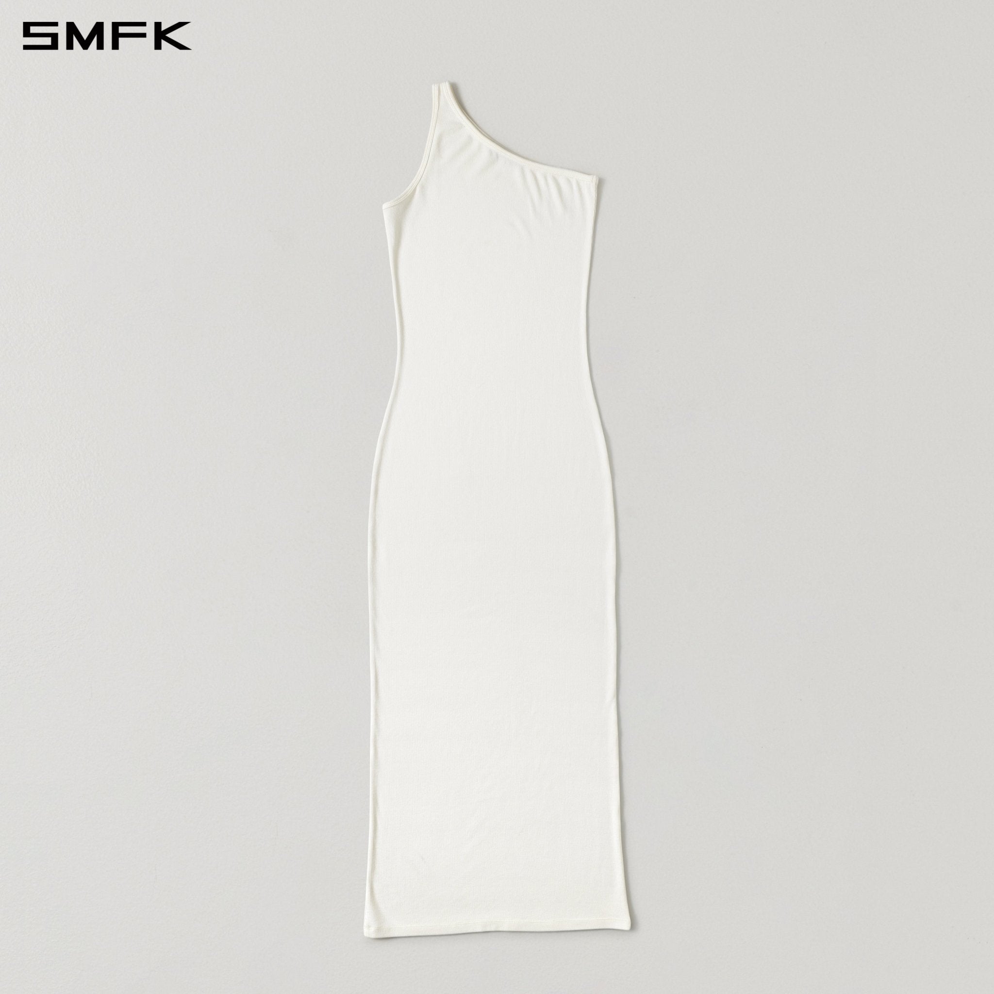 SMFK One-Shoulder Long White Dress | MADAX