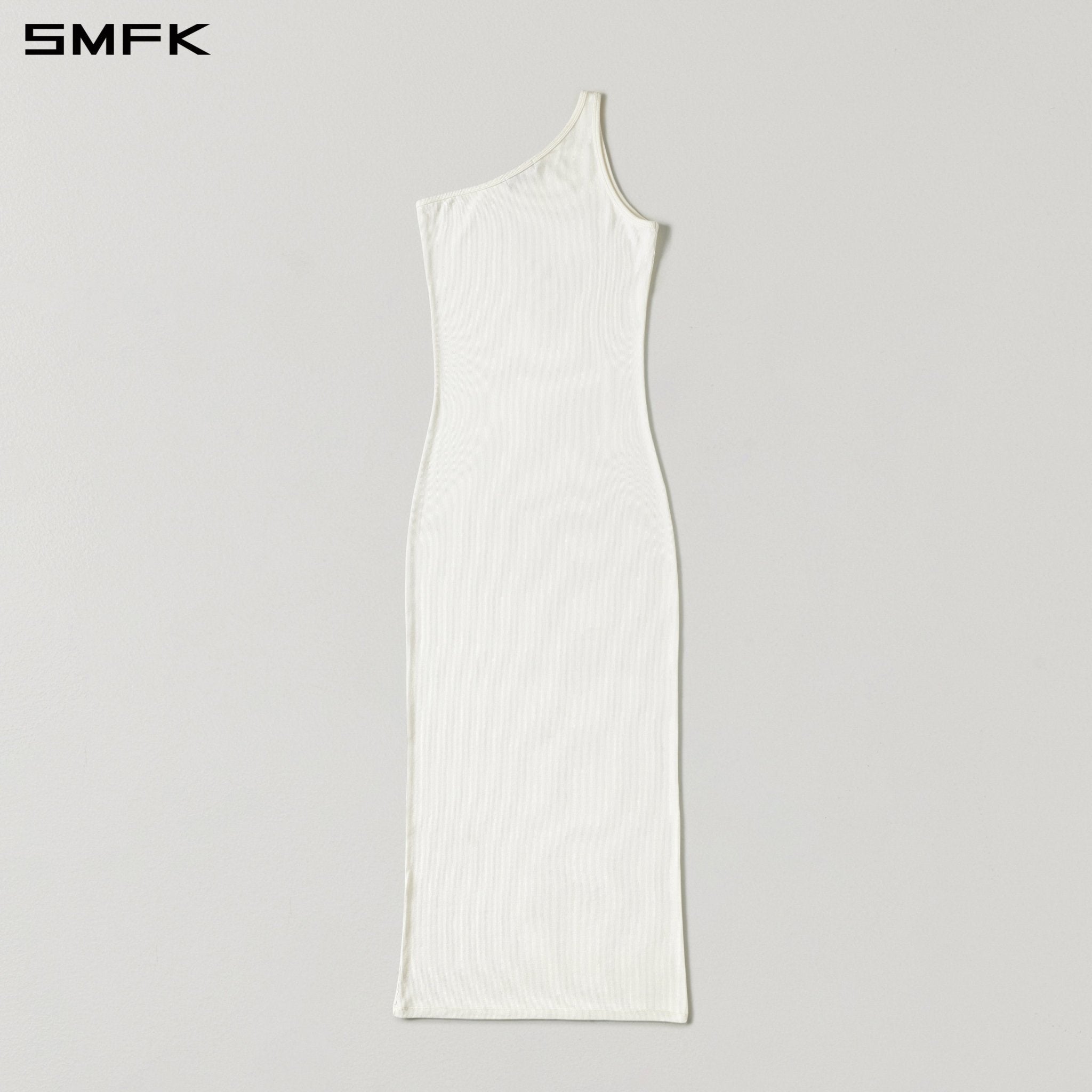 SMFK One-Shoulder Long White Dress | MADAX
