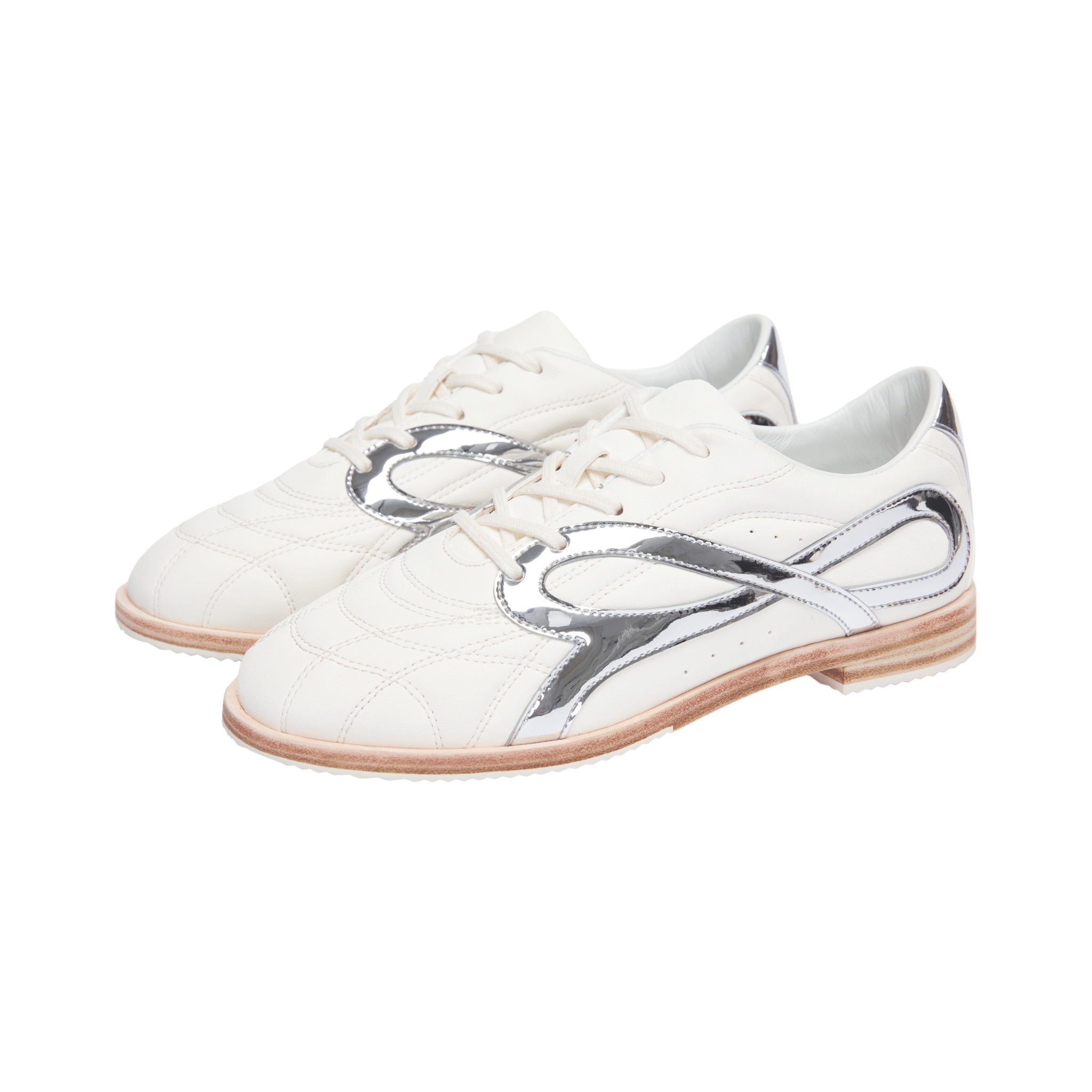 SMILEREPUBLIC Original White Bow Side Label Low - top Training Shoes | MADAX