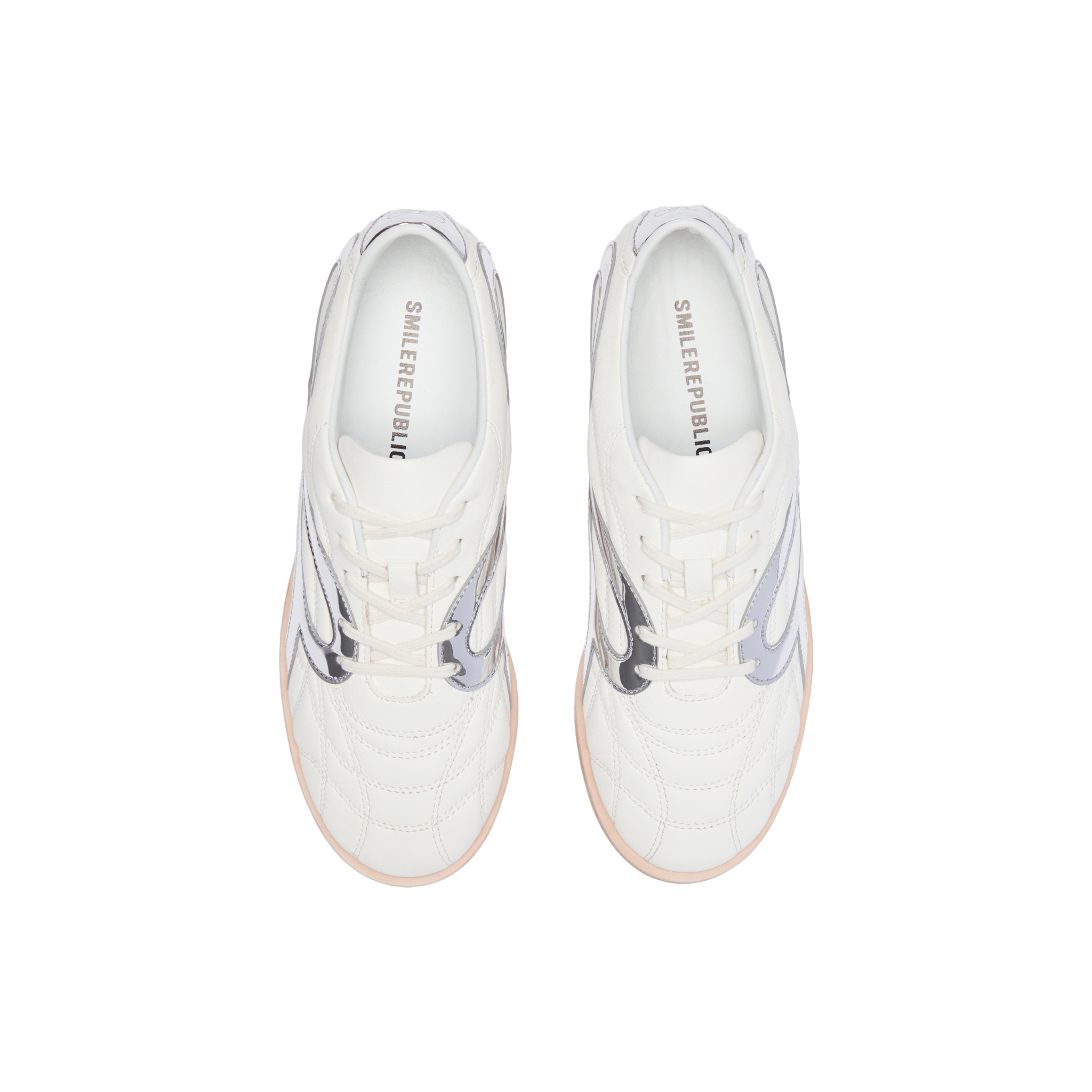 SMILEREPUBLIC Original White Bow Side Label Low - top Training Shoes | MADAX