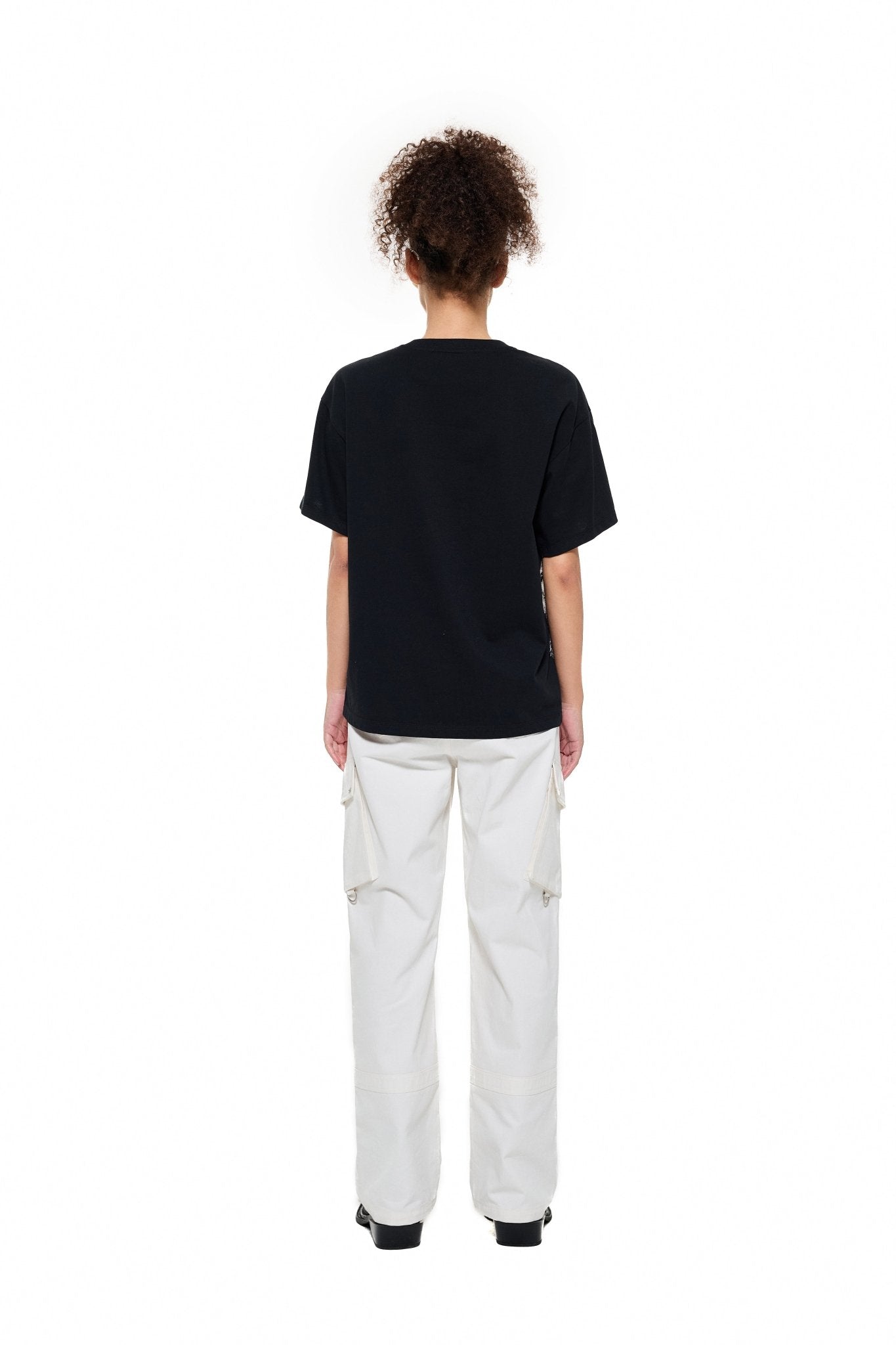 Alexia Sandra Paperbag - Waist Cargo Trousers in White | MADA IN CHINA