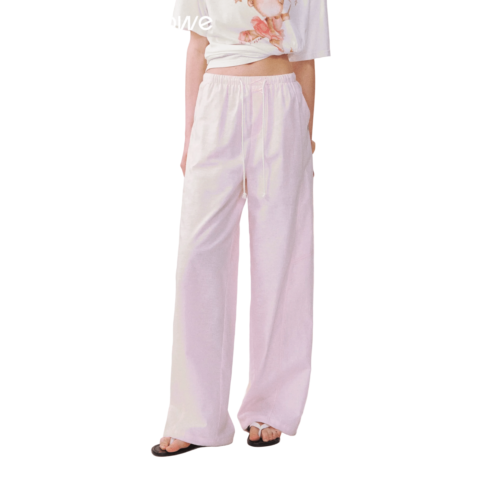 SOMESOWE Pastel-colored Summer-refreshing and Relaxed Pink Pants | MADAX