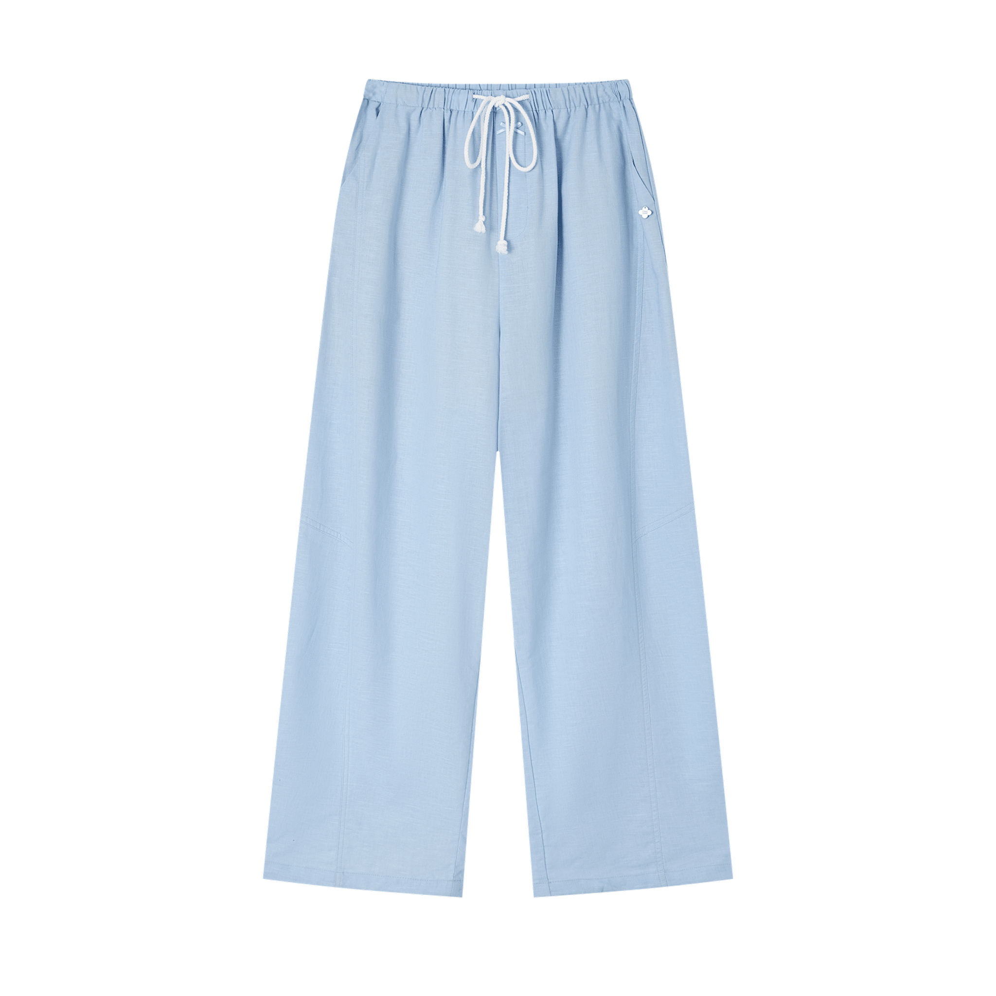 SOMESOWE Pastel-colored summer-style cool and relaxed pants in Blue | MADAX