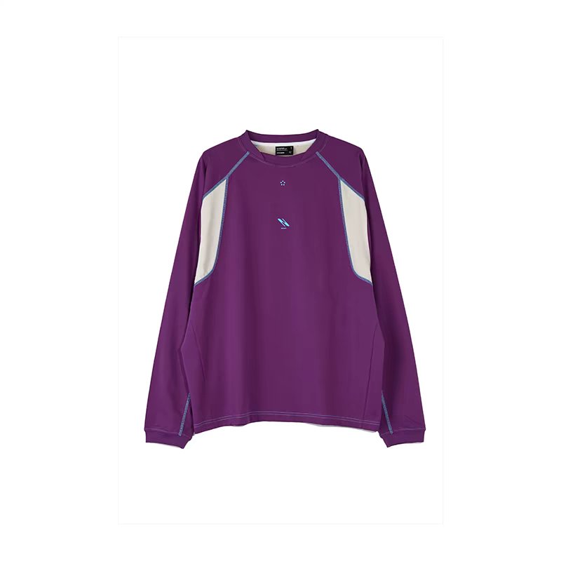 ARCH Patchwork Cooling LS T - shirt in Purple | MADAX