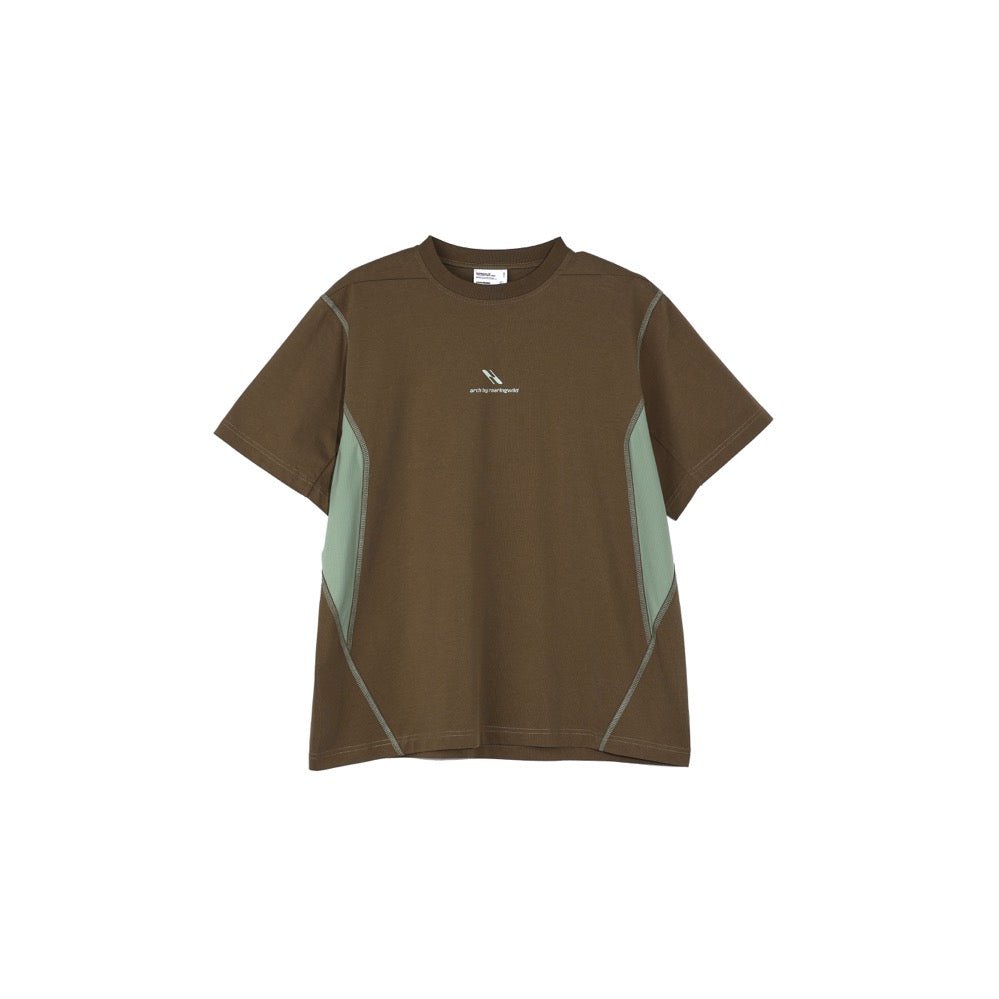 ARCH Patchwork Cooling T - shirt in Dark Green | MADAX