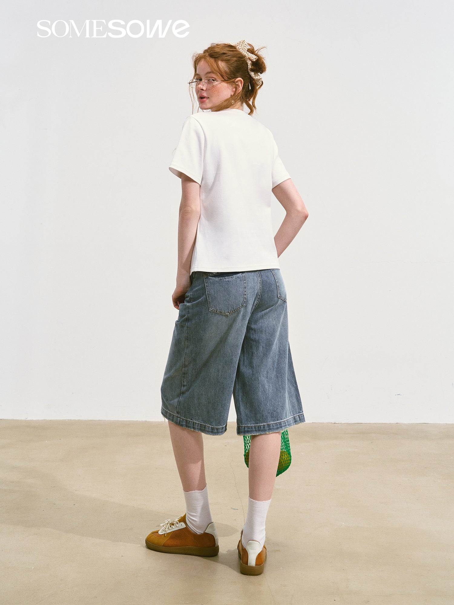 SOMESOWE Pear Short - sleeved T-shirt In White | MADAX