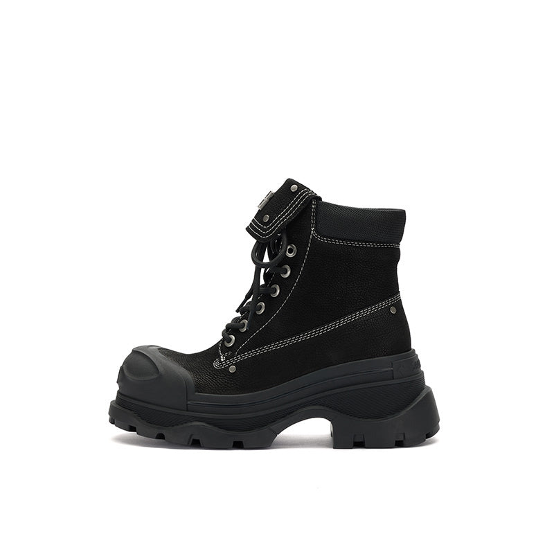 Sugar Su Phantom Butterfly Mechanical Sole Outdoor Casual Boots Black | MADAX