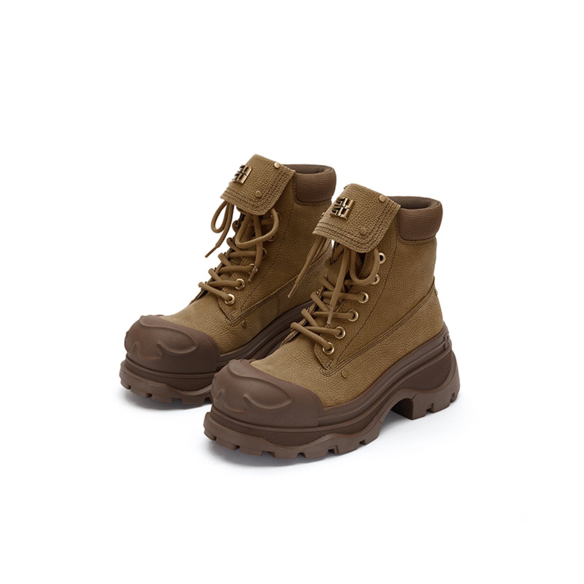 Sugar Su Phantom Butterfly Mechanical Sole Outdoor Casual Boots Brown | MADAX