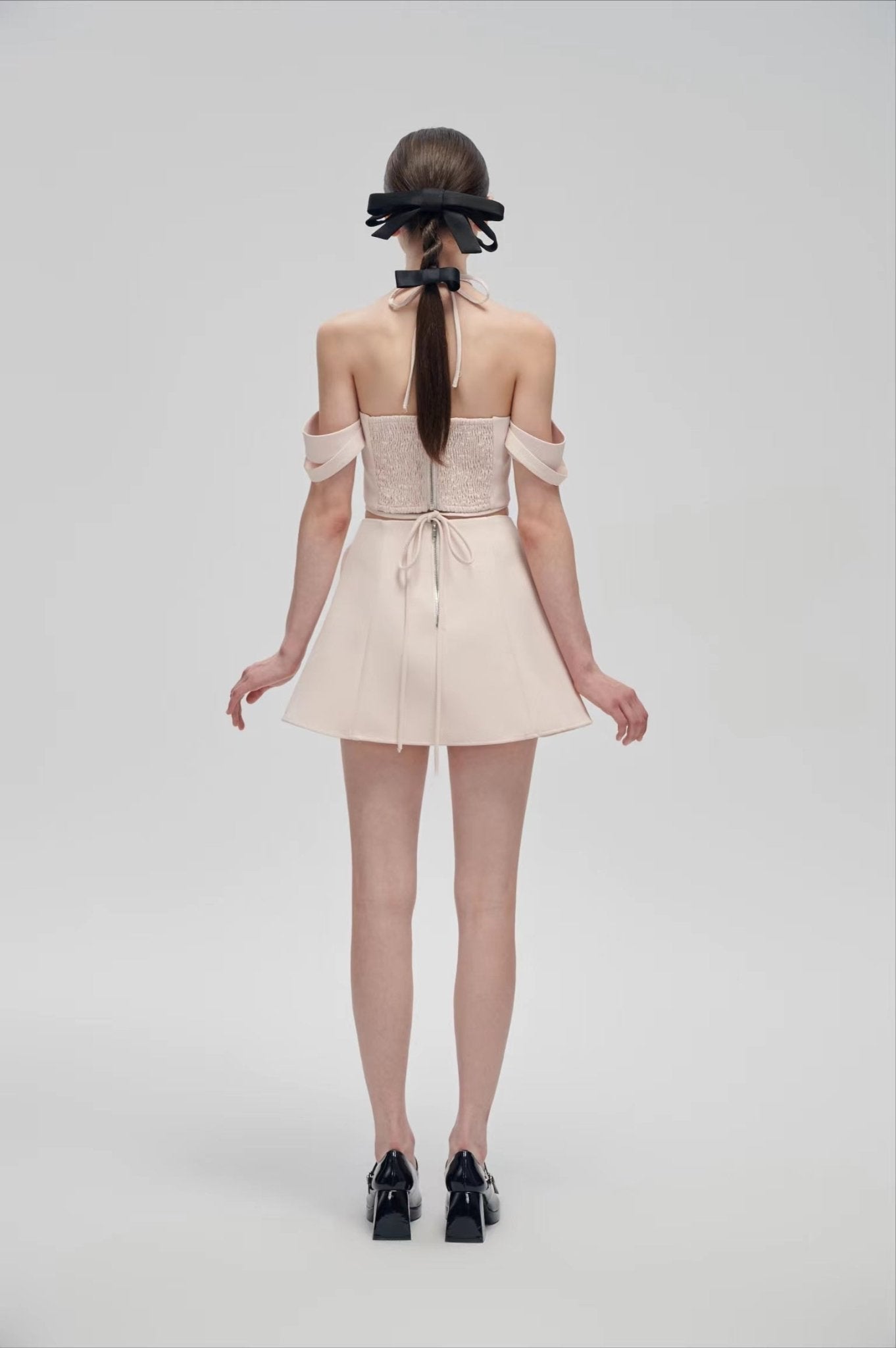 Fa sogno Pink Bow Tie Two - piece Dress | MADA IN CHINA