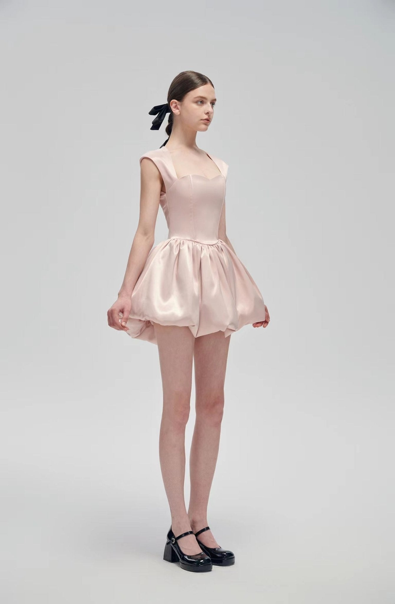 Fa sogno Pink Sequined Heart Swan Skirt | MADA IN CHINA