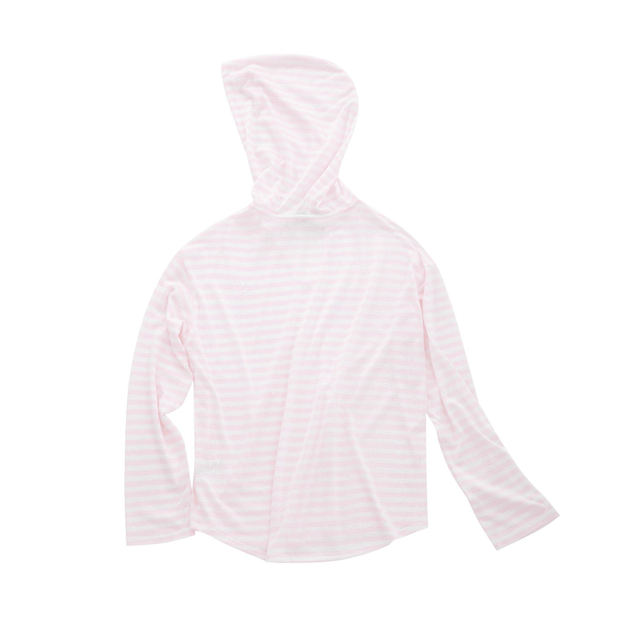 CLIMAX VISION Pink Snowflake Texture Striped Hooded Long - Sleeve | MADAX