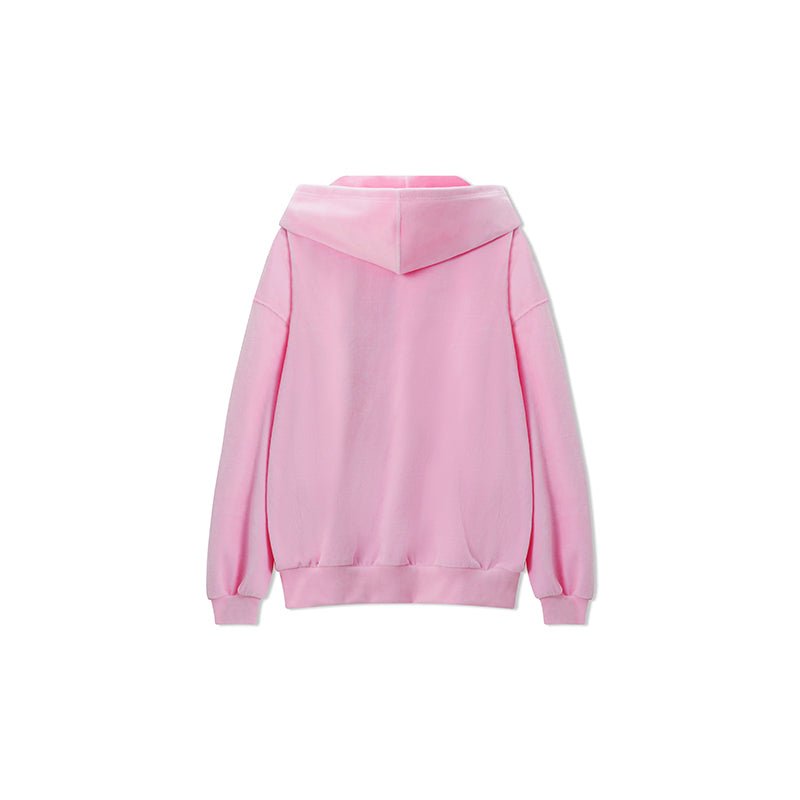 NAWS Pink Velvet hoodie | MADAX