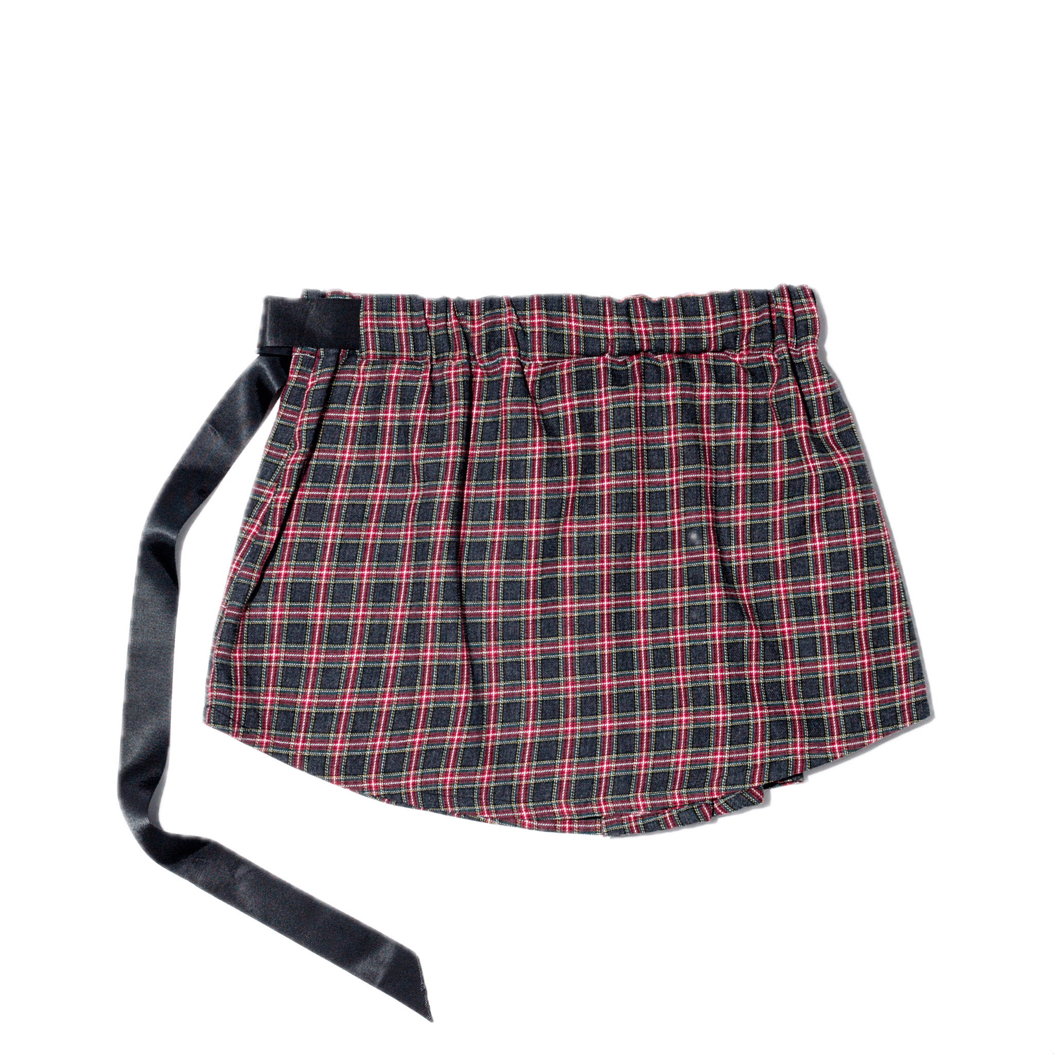 ROARINGWILD Plaid Pleated Skirt in Red | MADAX