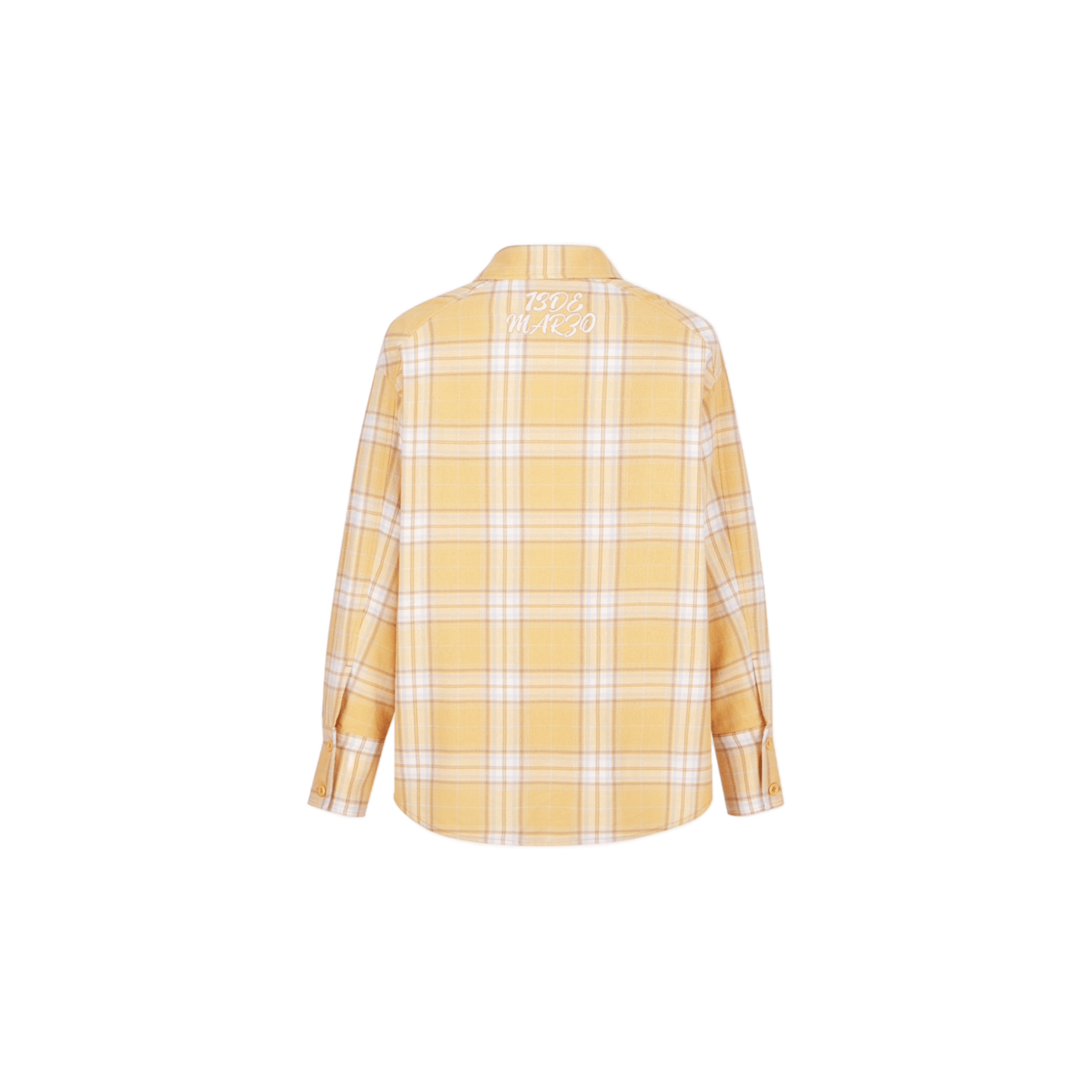 13DE MARZO Plaid Shirt in Yellow | MADAX