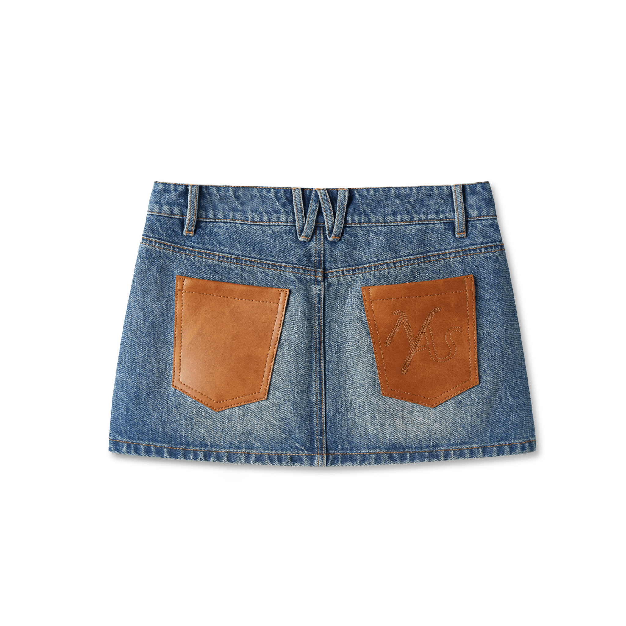 NAWS Plain Skirt in Blue | MADAX