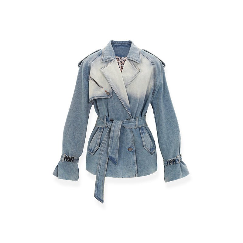 NAWS Planetary Denim Trench Coat | MADAX