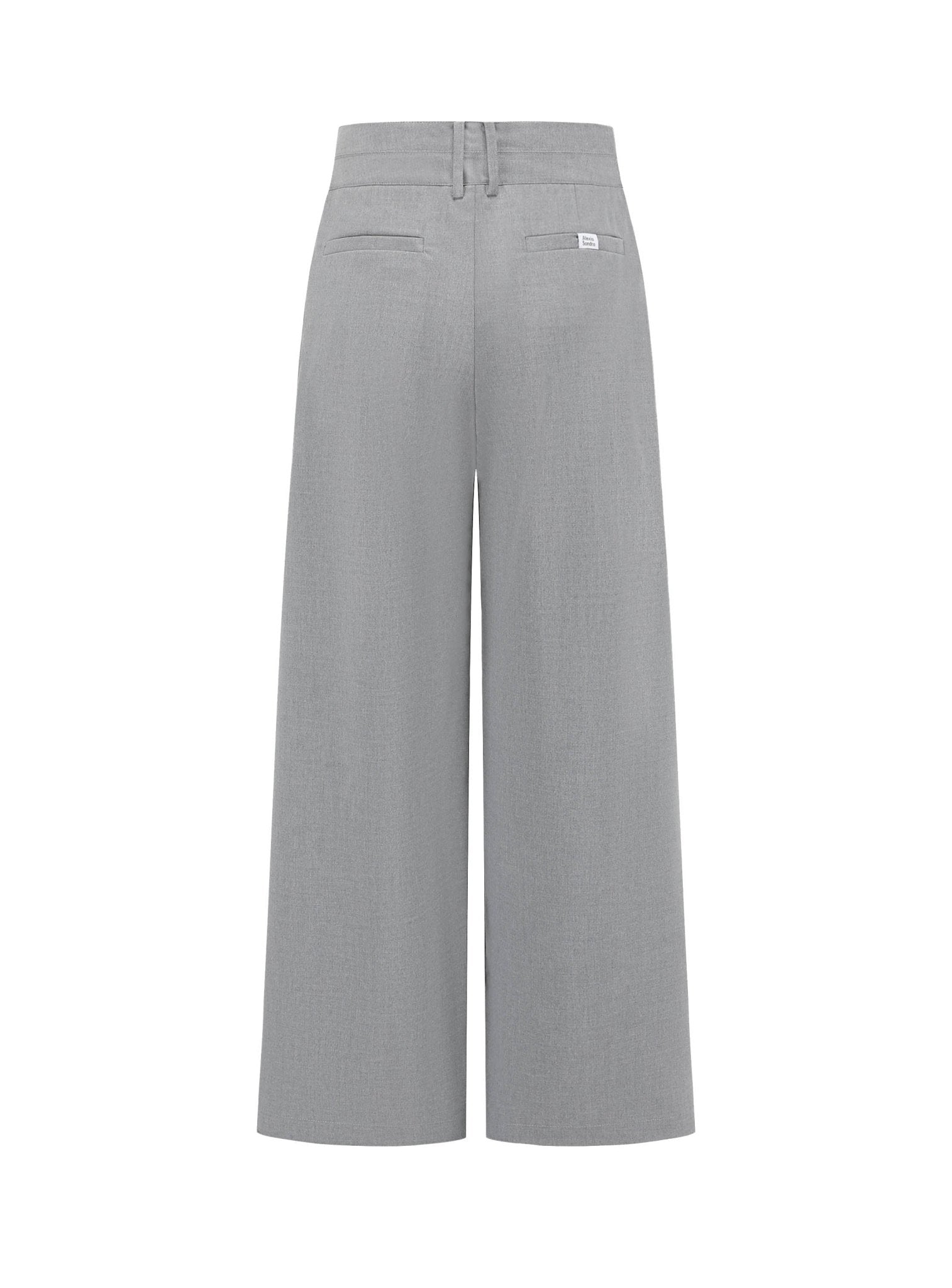 Alexia Sandra Pleated Wide - Leg Trousers in Grey | MADA IN CHINA