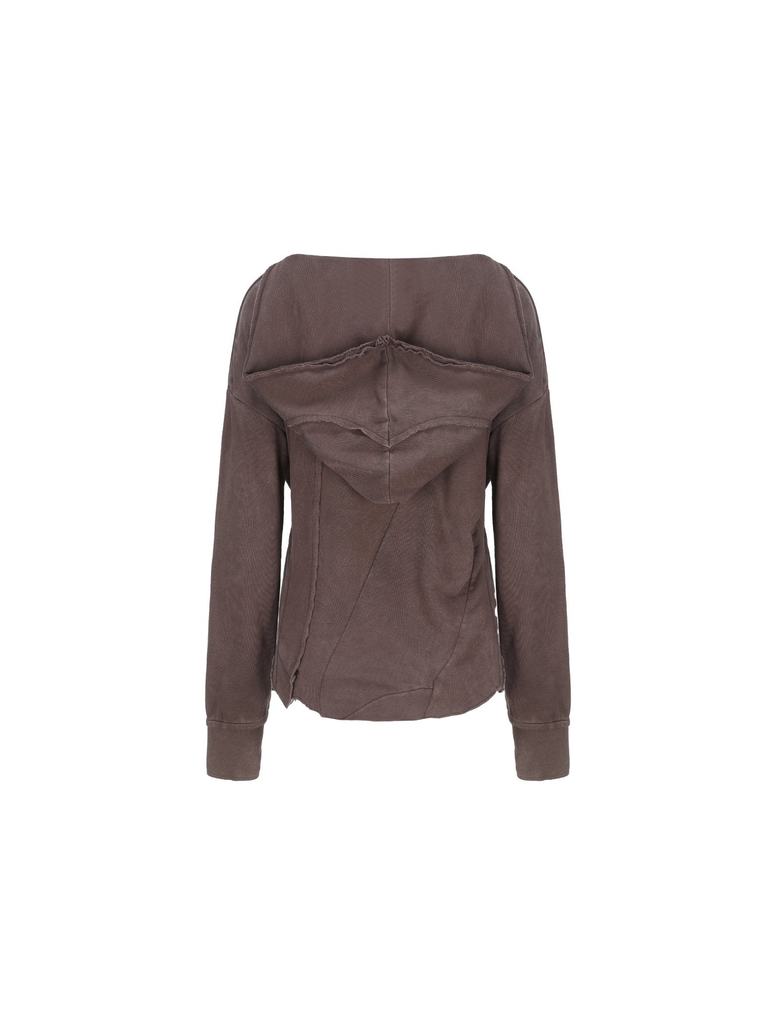 ELYWOOD Plum Swing Collar Zipper Sweatshirt | MADAX