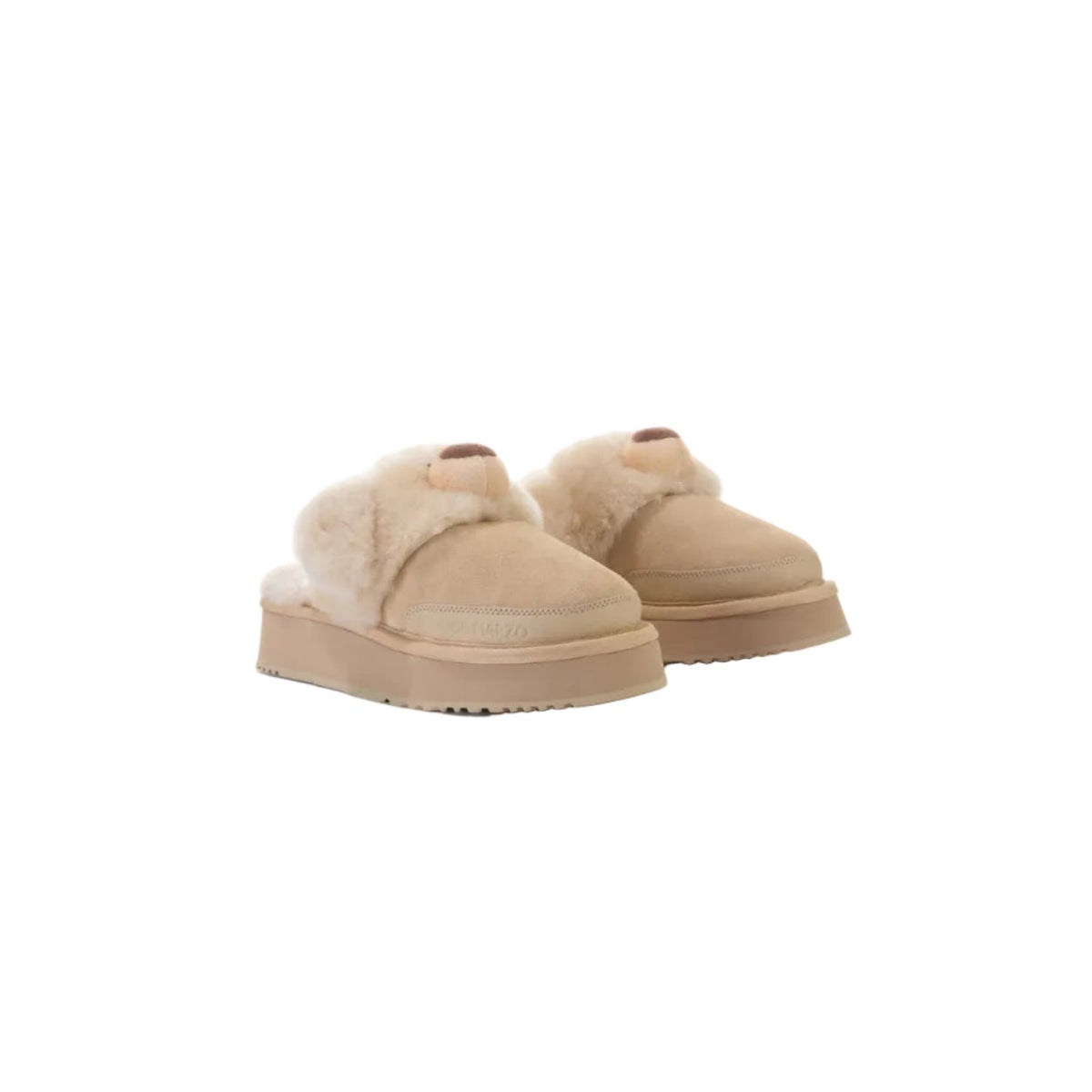 13DE MARZO Plush Toy Snow Slippers in Khaki | MADAX