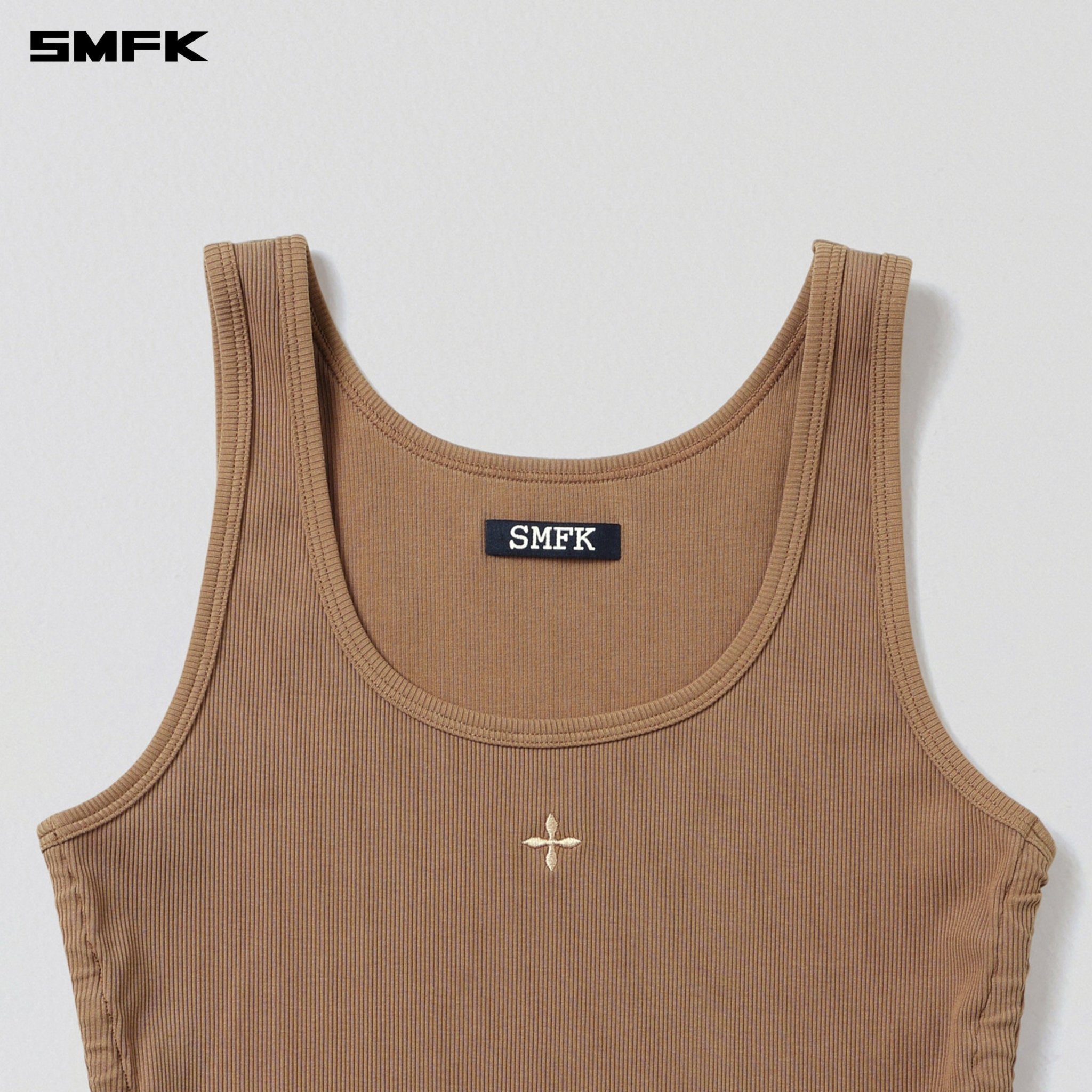 SMFK Poise Rope Long Tank In Wild Brown | MADAX
