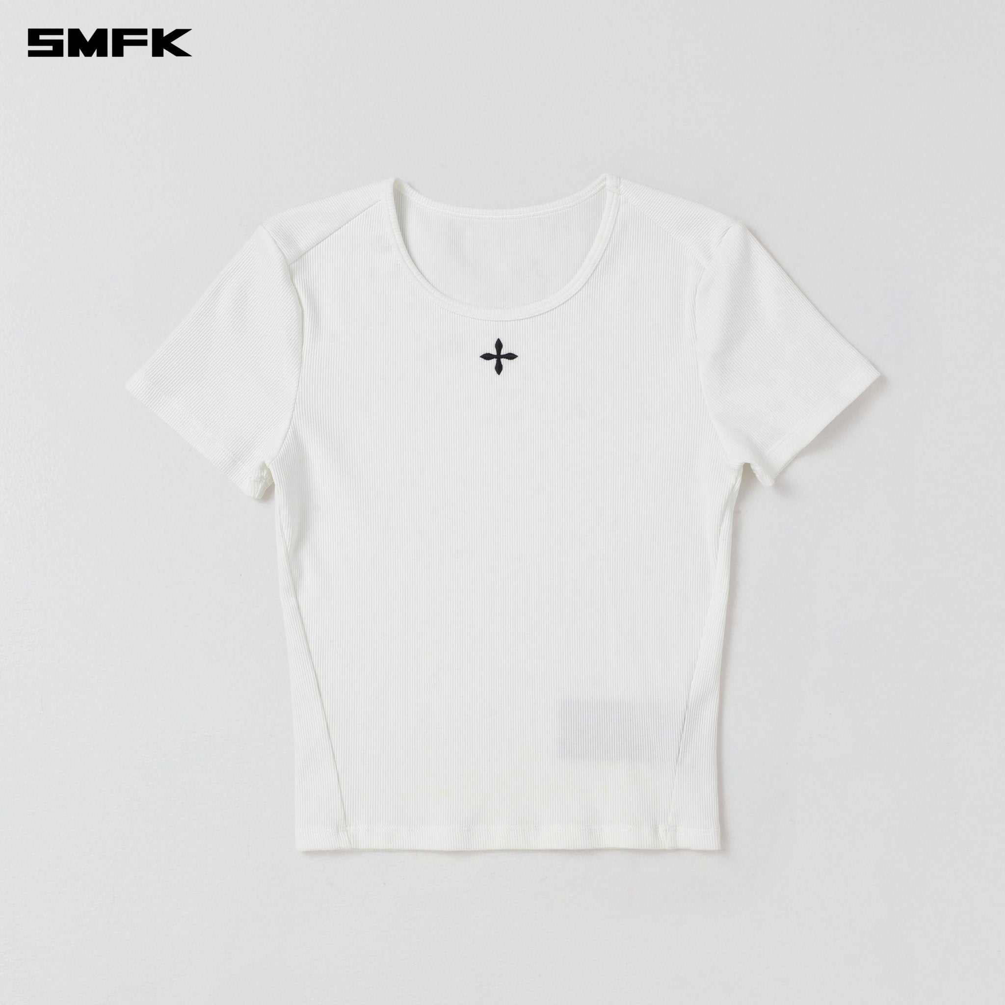 SMFK Poise Sports Lines Tee In Cloud White | MADAX