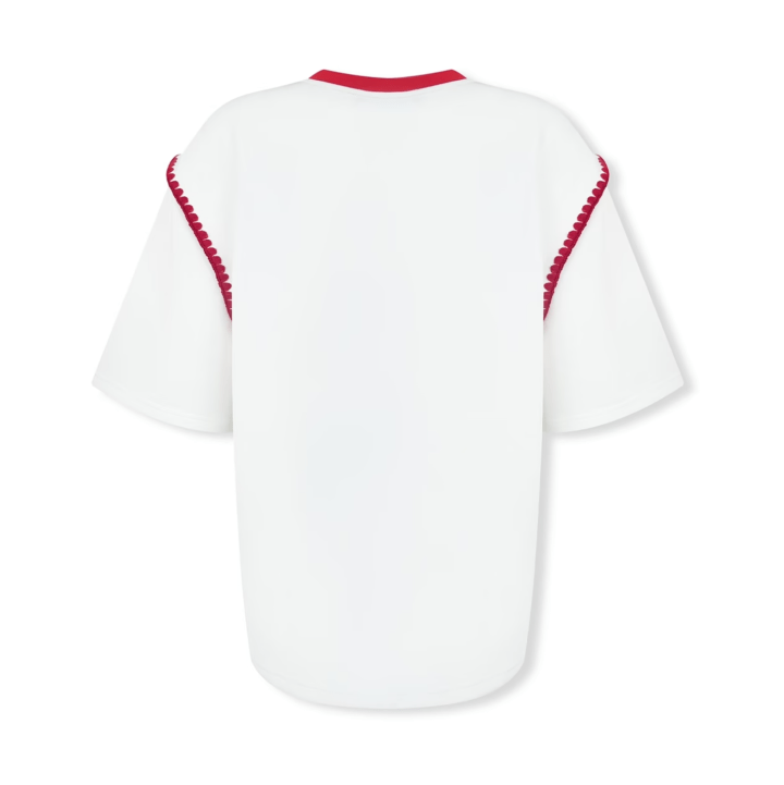 NOT FOR US Poker King Cat Print Short Sleeve in White | MADAX