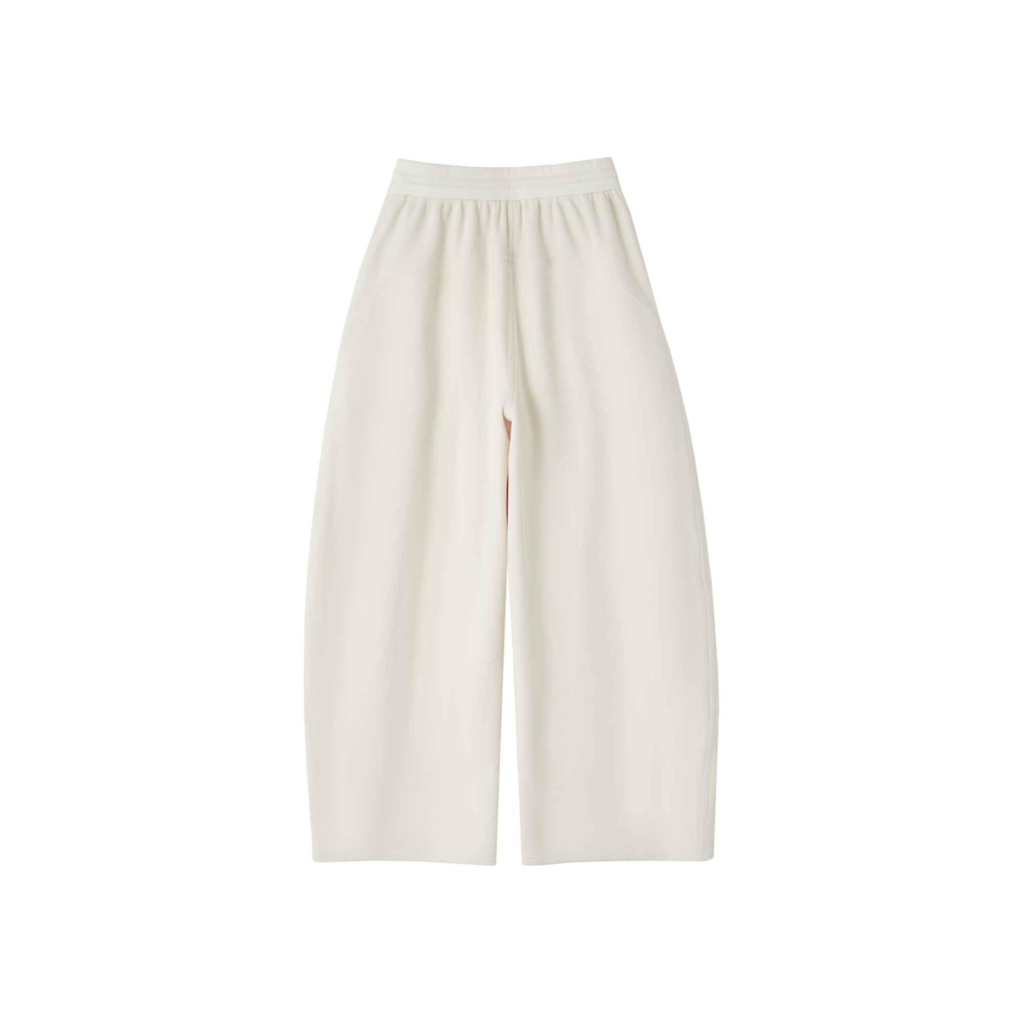 SOMESOWE Polar Fleece Machete Casual Pants in Off - white | MADAX