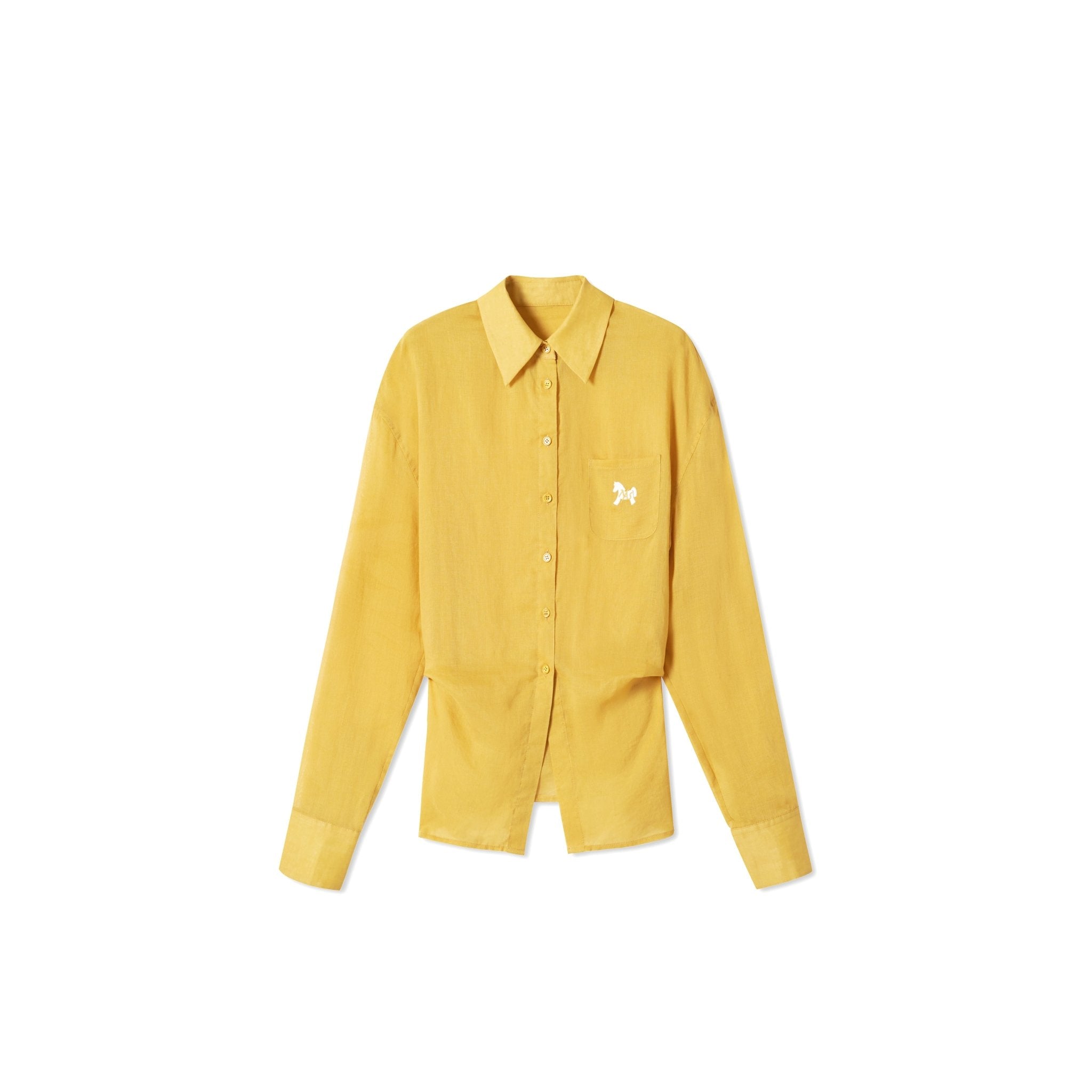 NAWS Pony Knot-Front Yellow shirt | MADAX