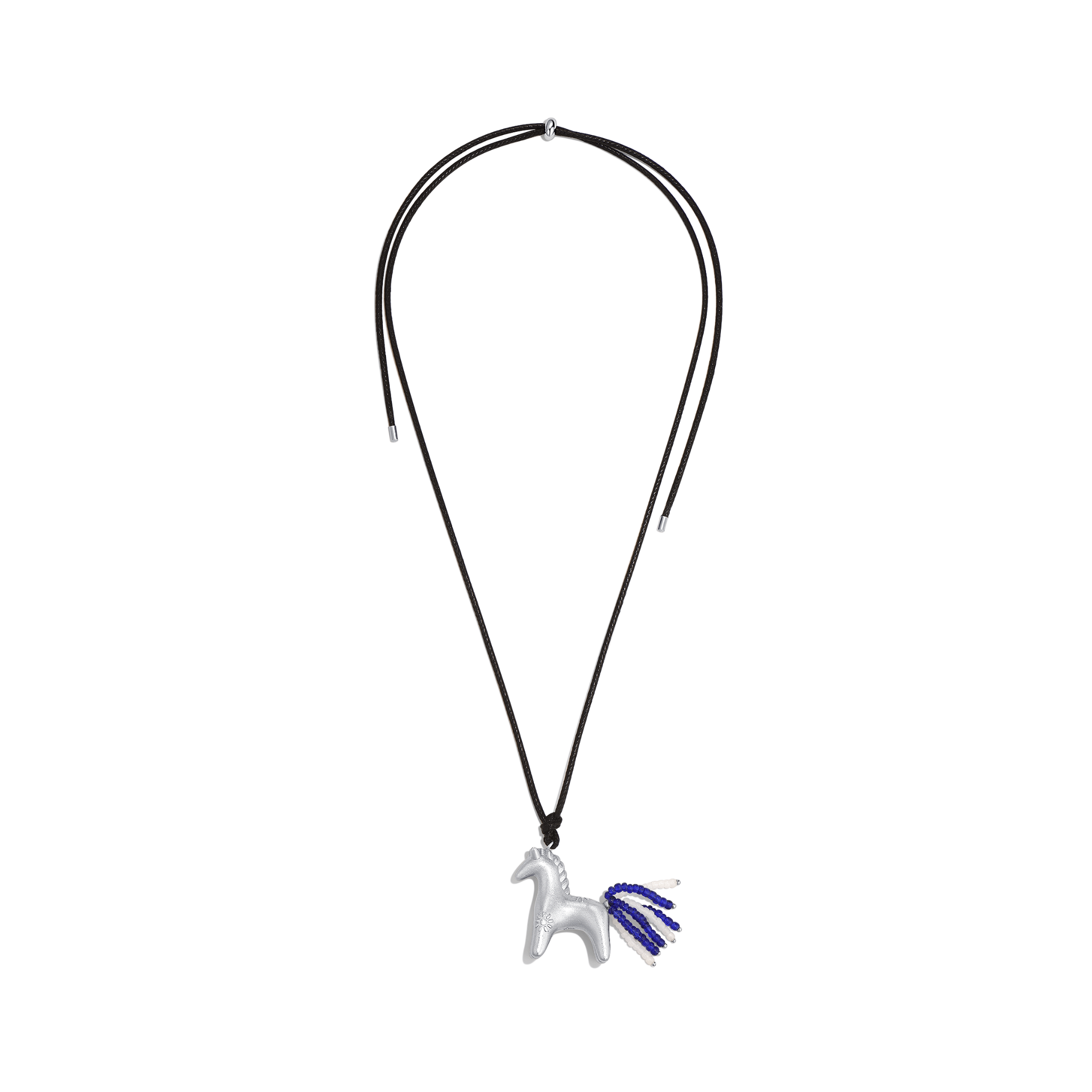 ToneTale Pony Sunny Long Necklace White Gold | MADAX