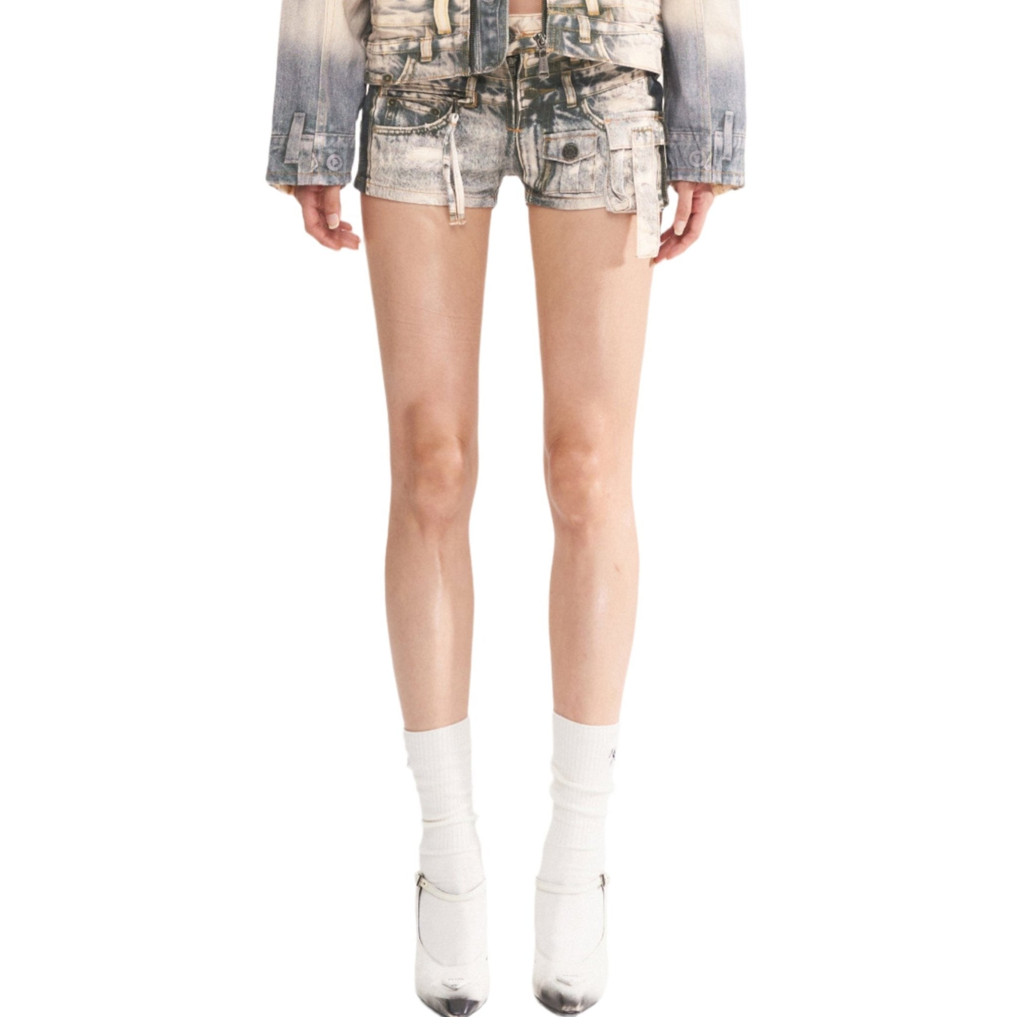 NAWS Printed Denim Short | MADAX