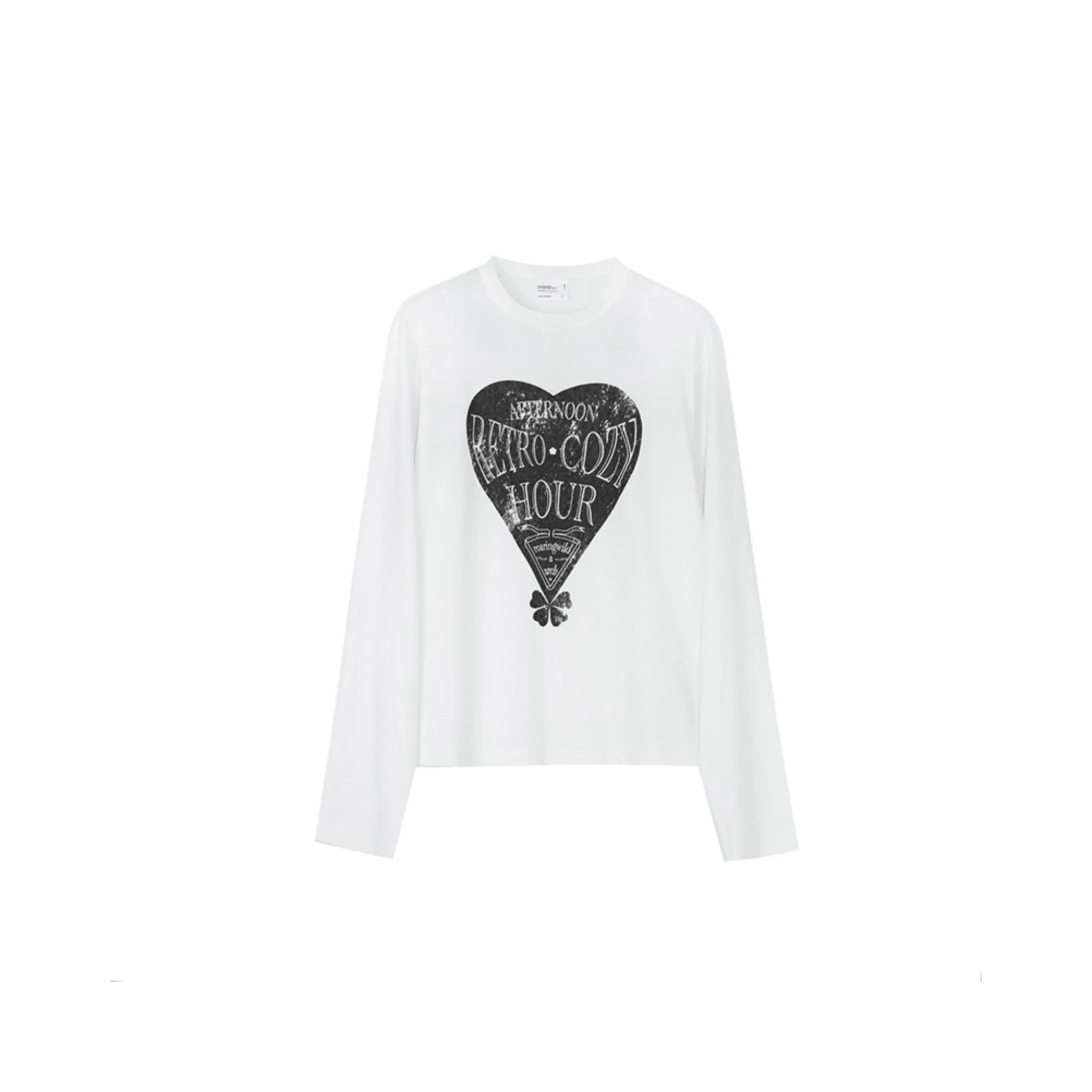 ARCH Printed Long - sleeved Top in Black and White | MADAX