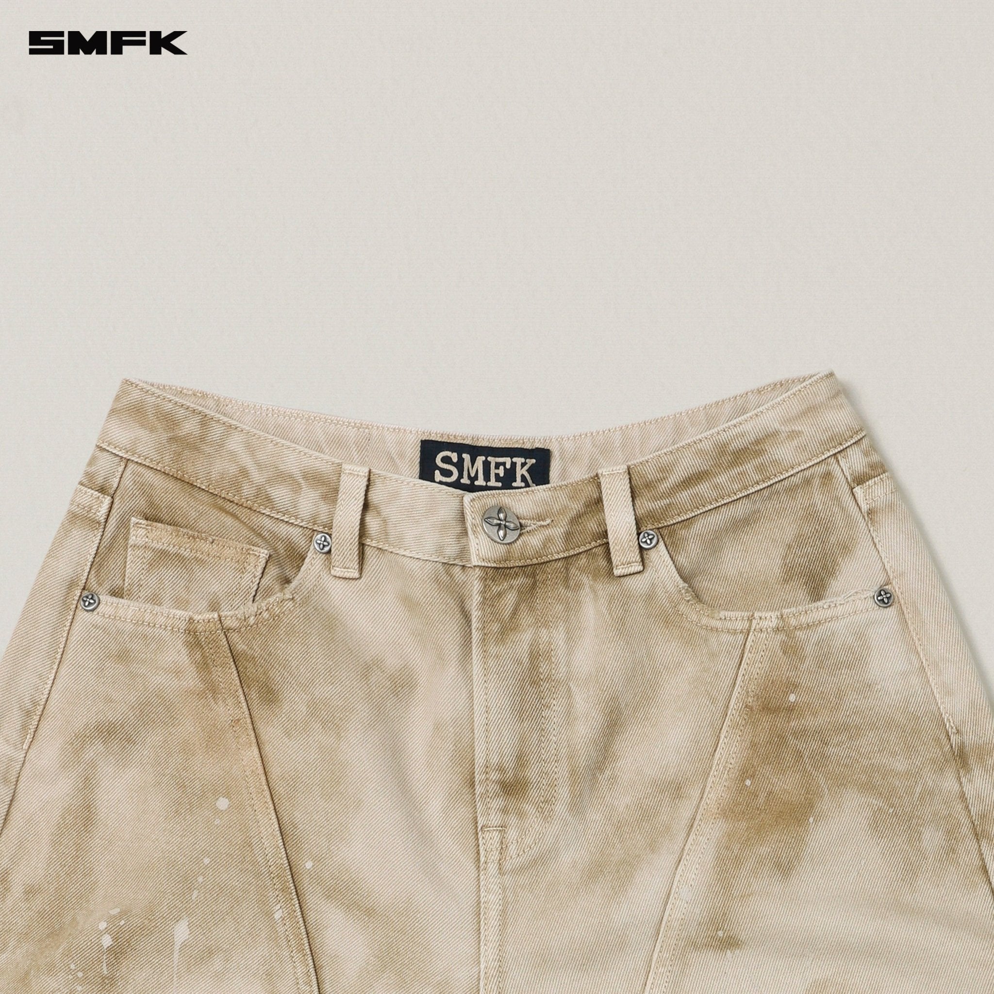 SMFK Rage Wild Arc Denim Pants In Wild Brown | MADAX