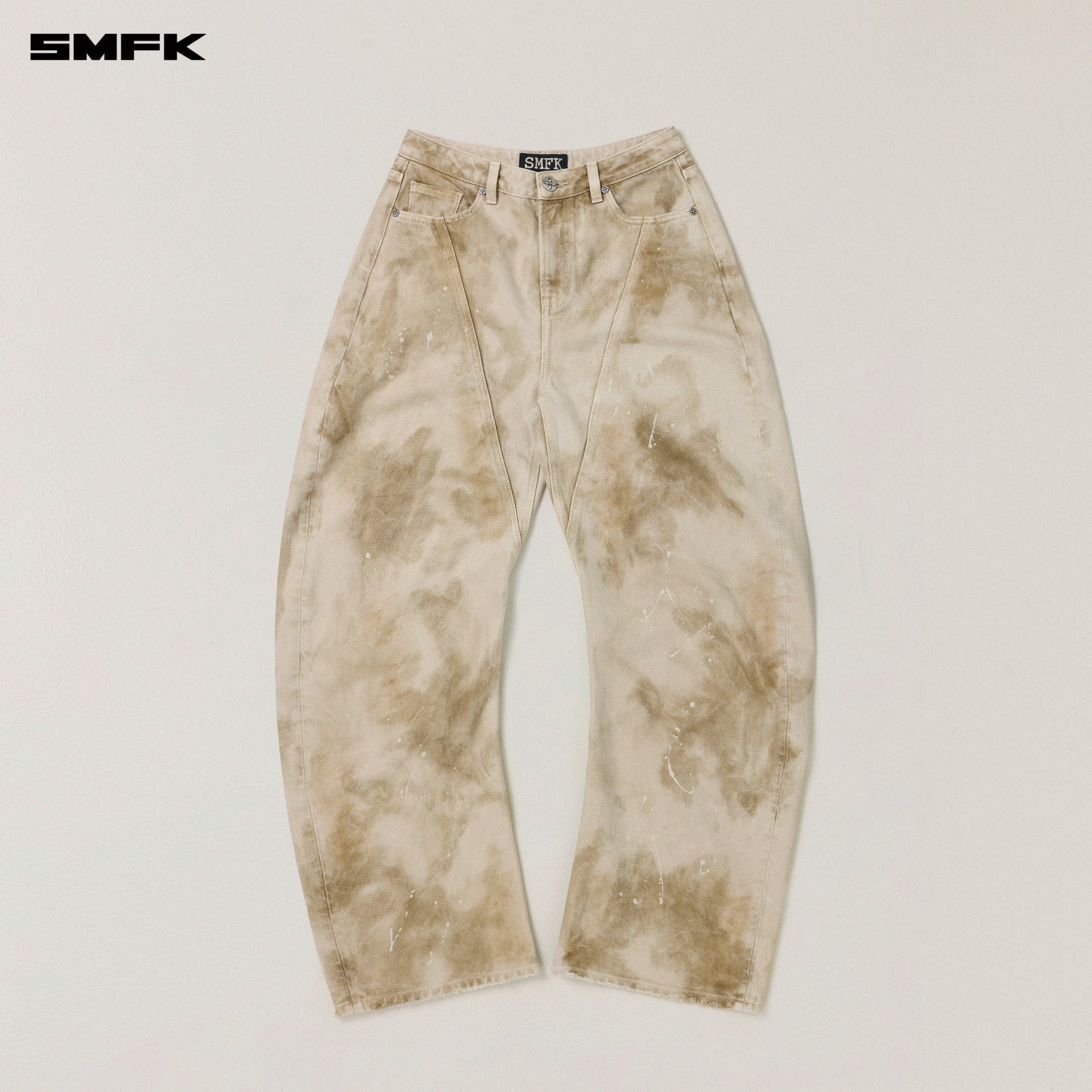 SMFK Rage Wild Arc Denim Pants In Wild Brown | MADAX