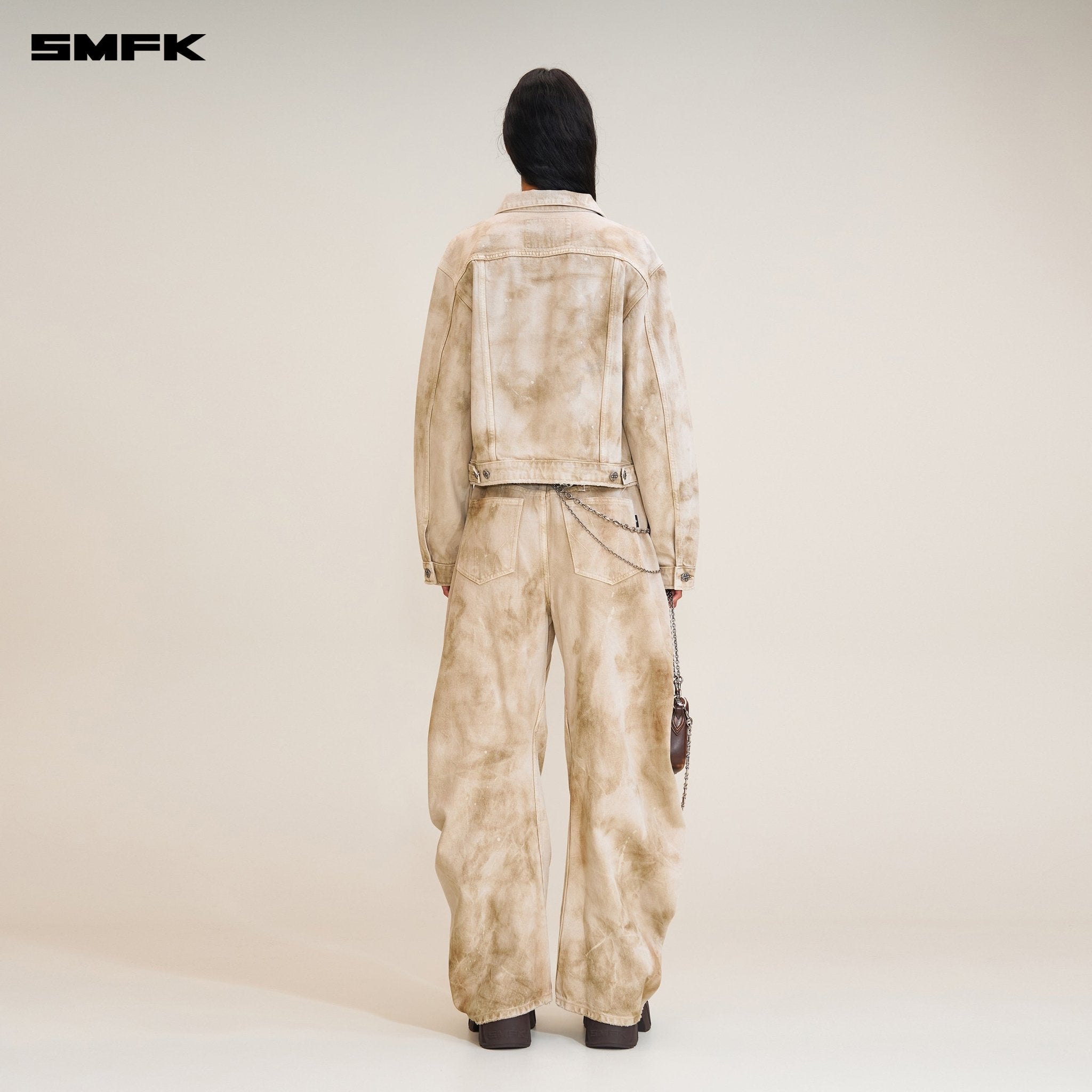 SMFK Rage Wild Arc Denim Pants In Wild Brown | MADAX