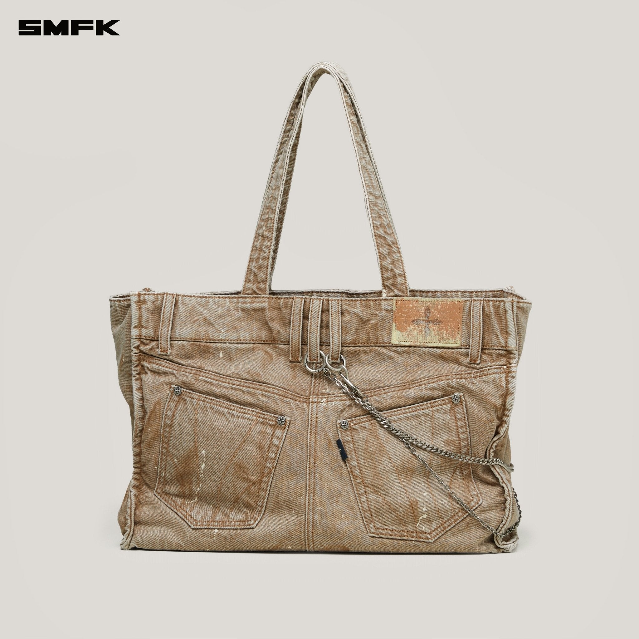 SMFK Rage Wild Brick Denim Tote (Large) | MADAX