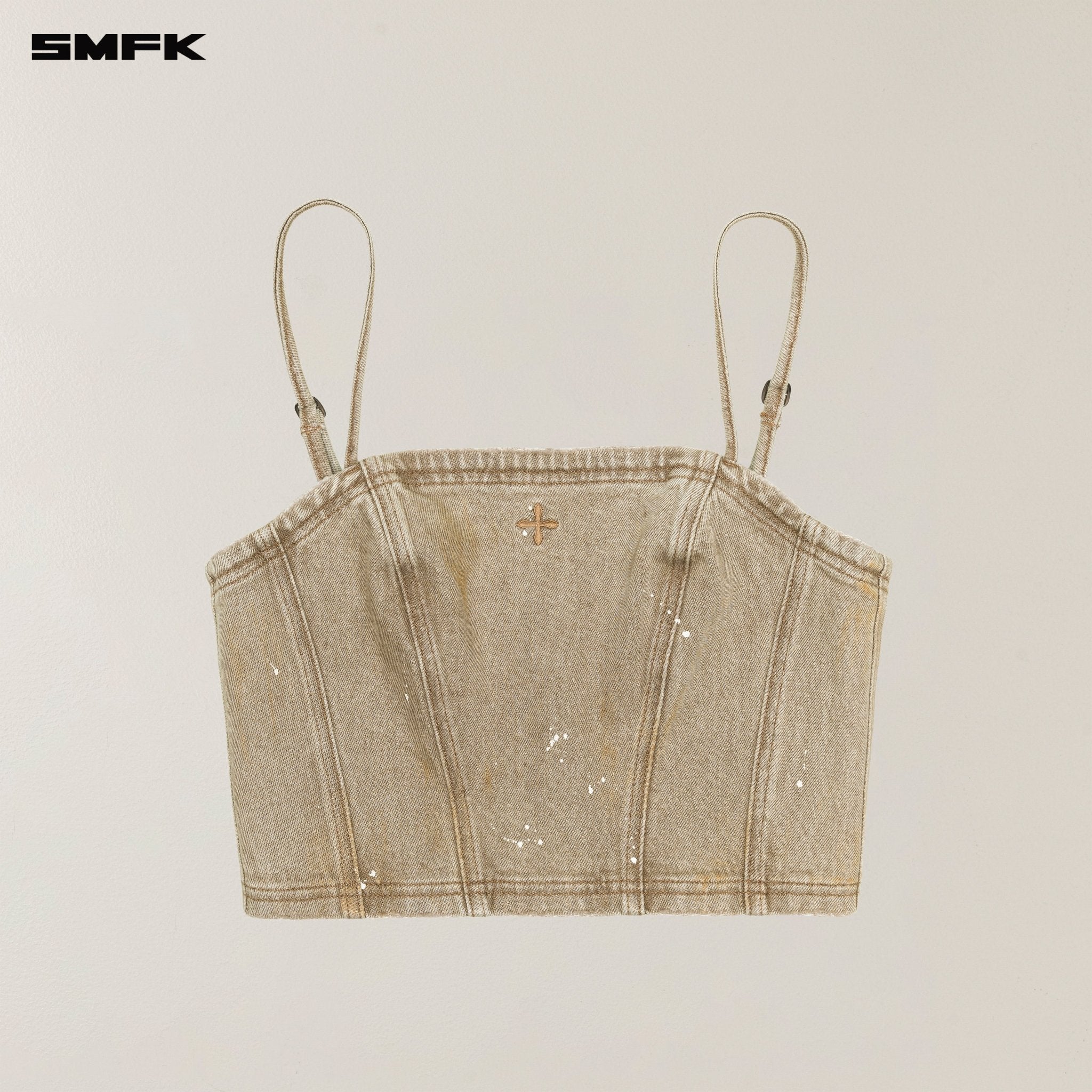SMFK Rage Wild Denim Camisole In Cowboy Brown | MADAX