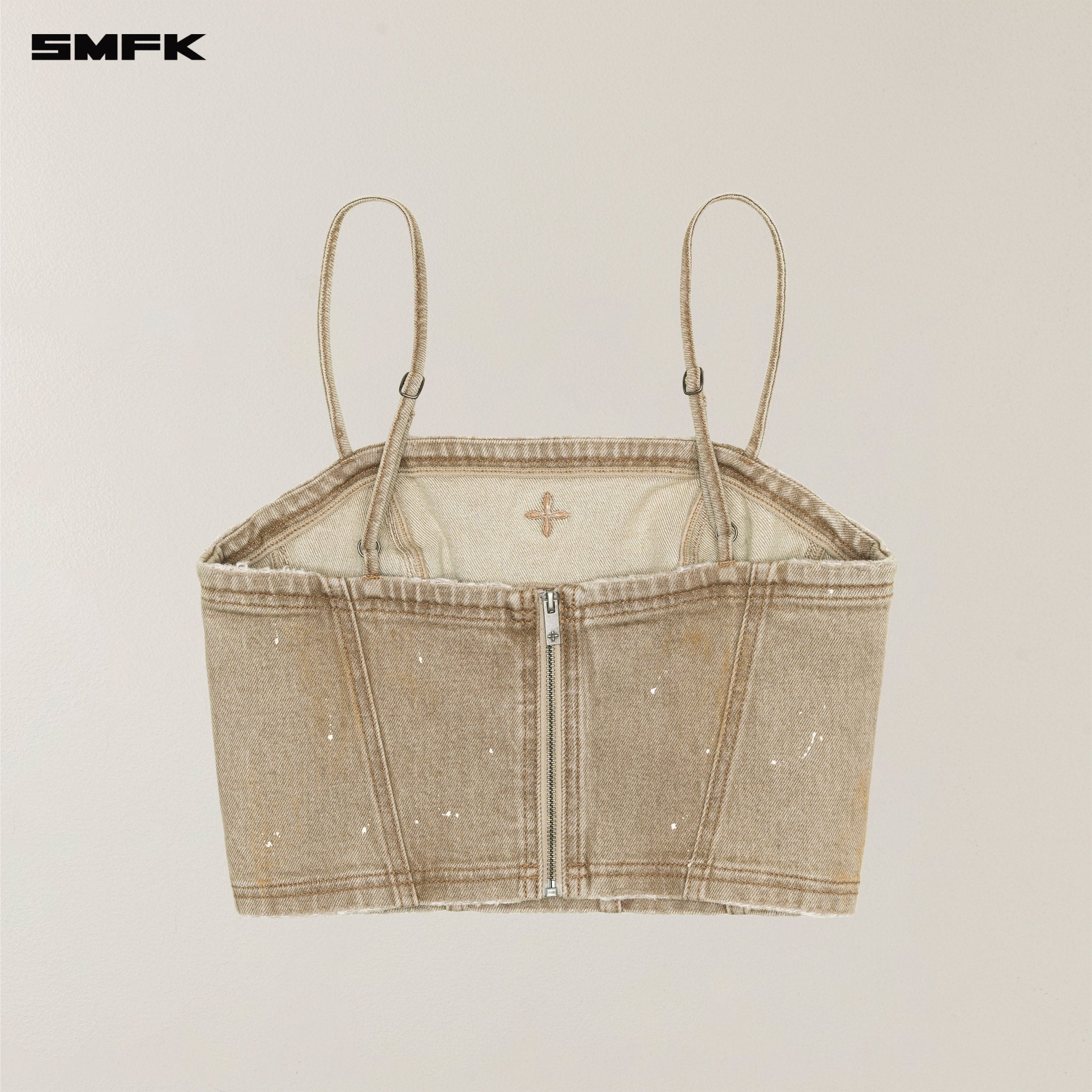 SMFK Rage Wild Denim Camisole In Cowboy Brown | MADAX